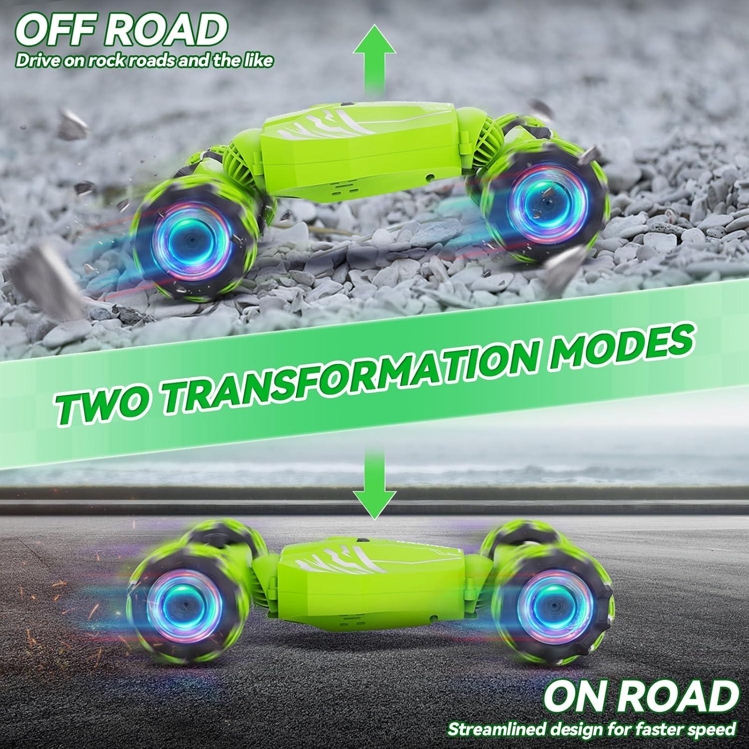 Coche RC de Acrobacias Dysaim 4WD Control Gestos Verde Lima