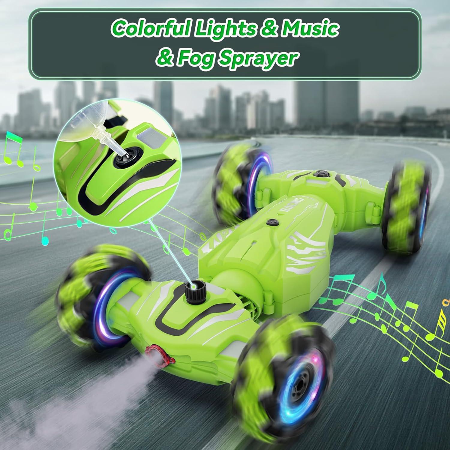 Coche RC de Acrobacias Dysaim 4WD Control Gestos Verde Lima