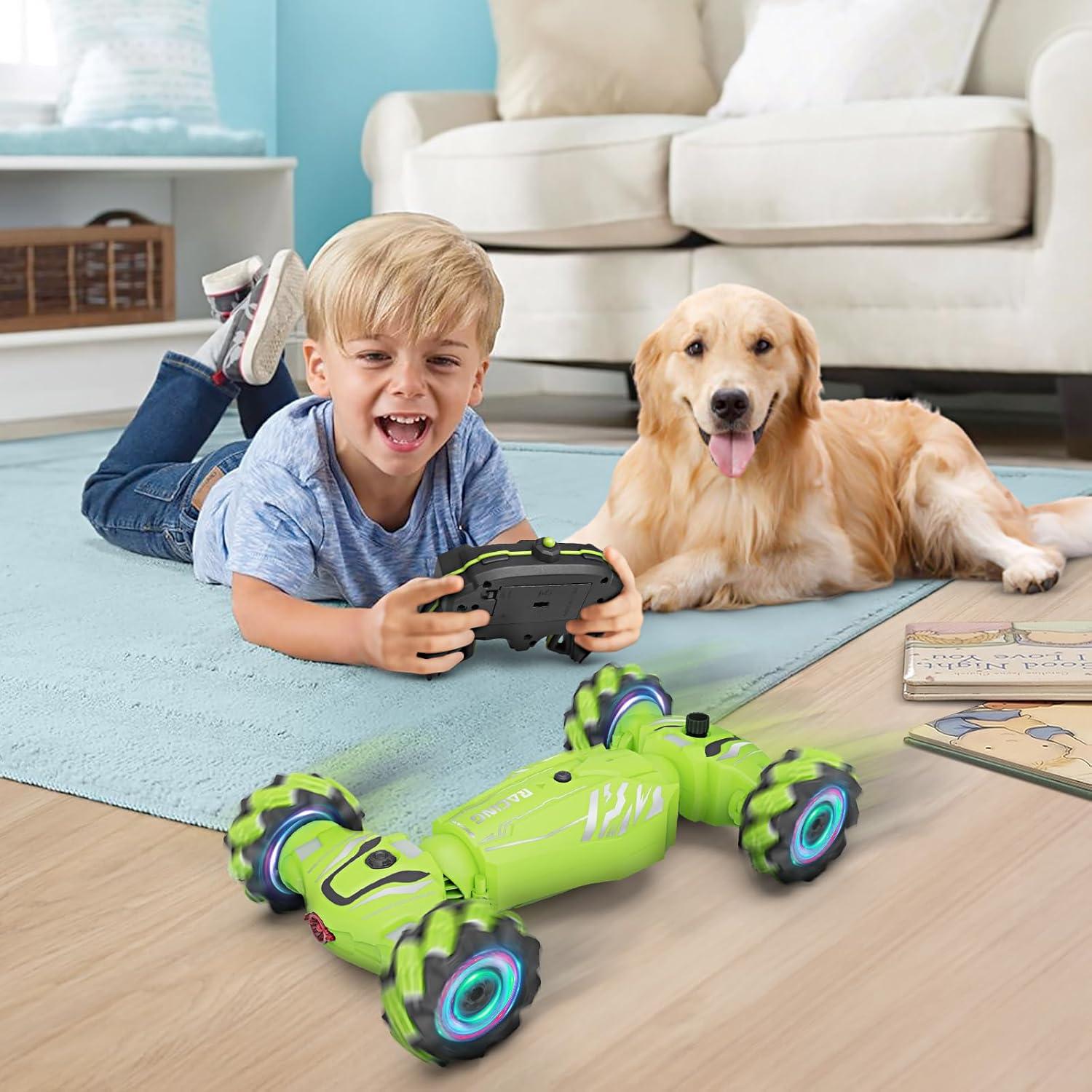 Coche RC de Acrobacias Dysaim 4WD Control Gestos Verde Lima