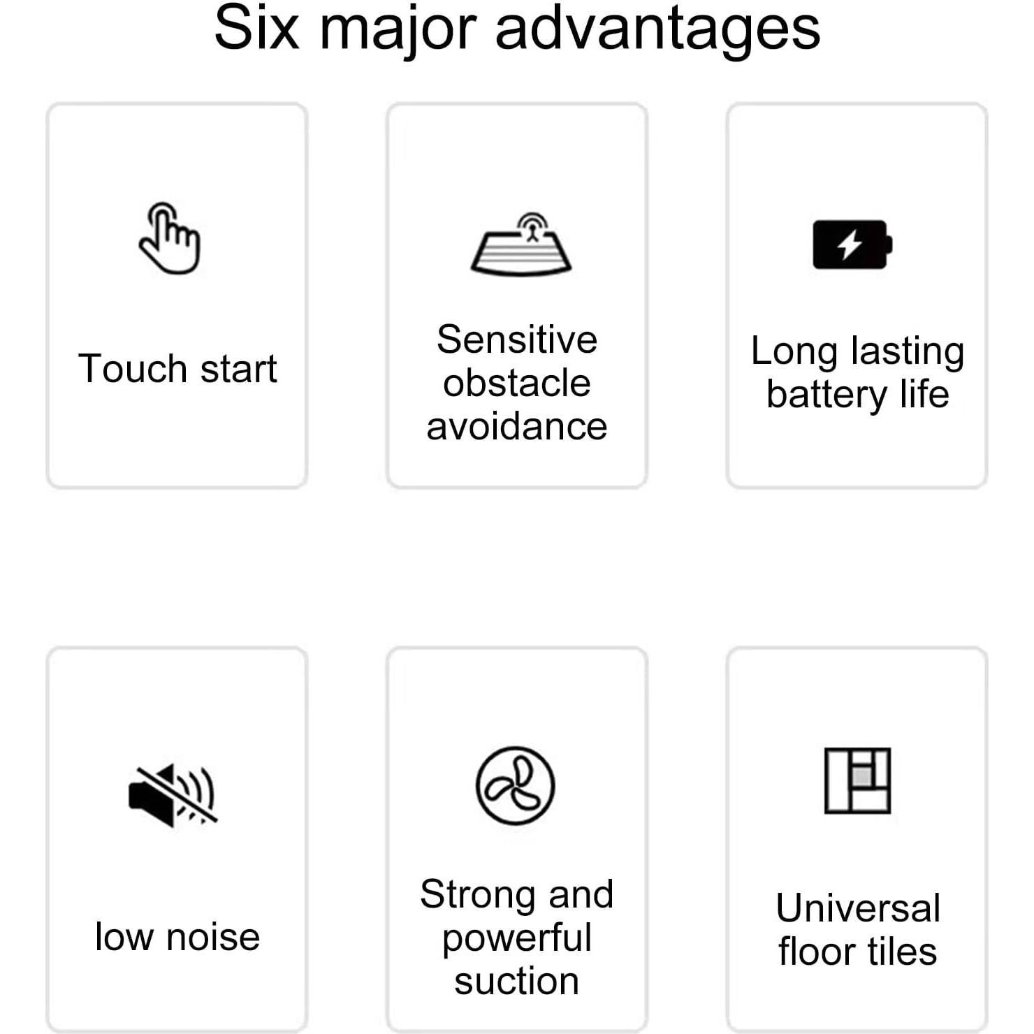 Robot Vacuum Cleaner, Sweeping, Mopping and Vacuuming 3-in-1 Vacuum Cleaner, Mute Intelligent Ultra-thin Auto Sweeping Robot1500mAh For Home, 90 Mins Runtime, Good for Pet Hair, Carpets, Hard Floors