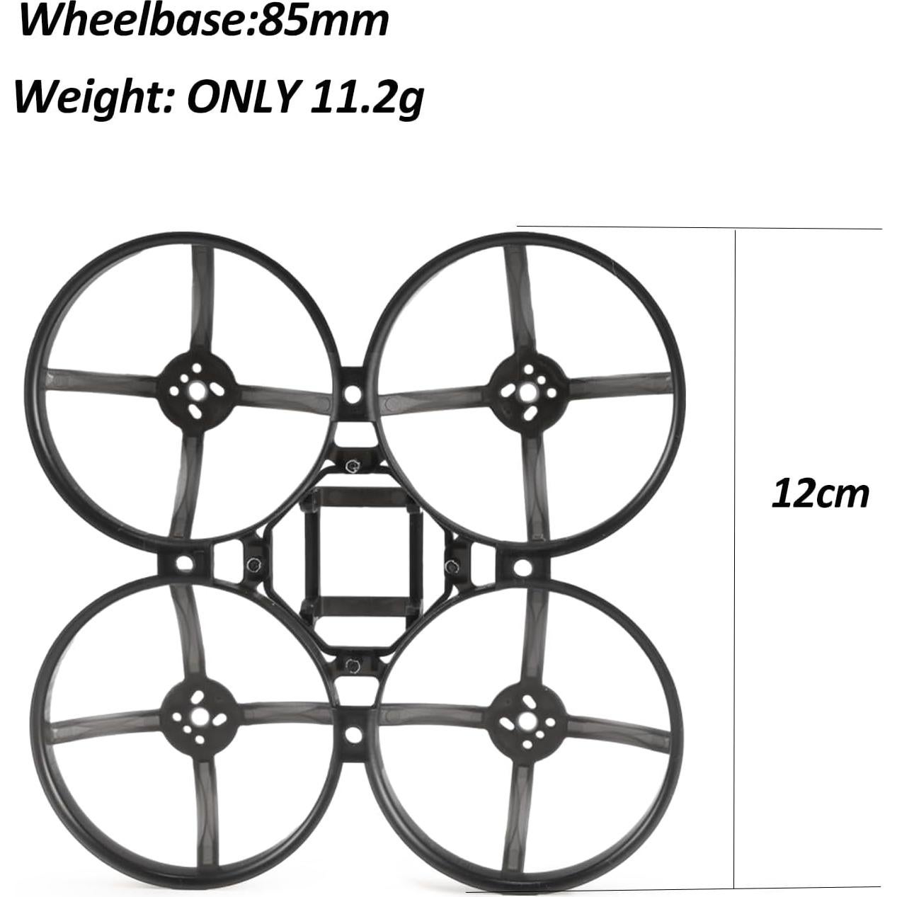 Marcos de Drone Happymodel Mobula8 85mm 2PCS FPV Negro