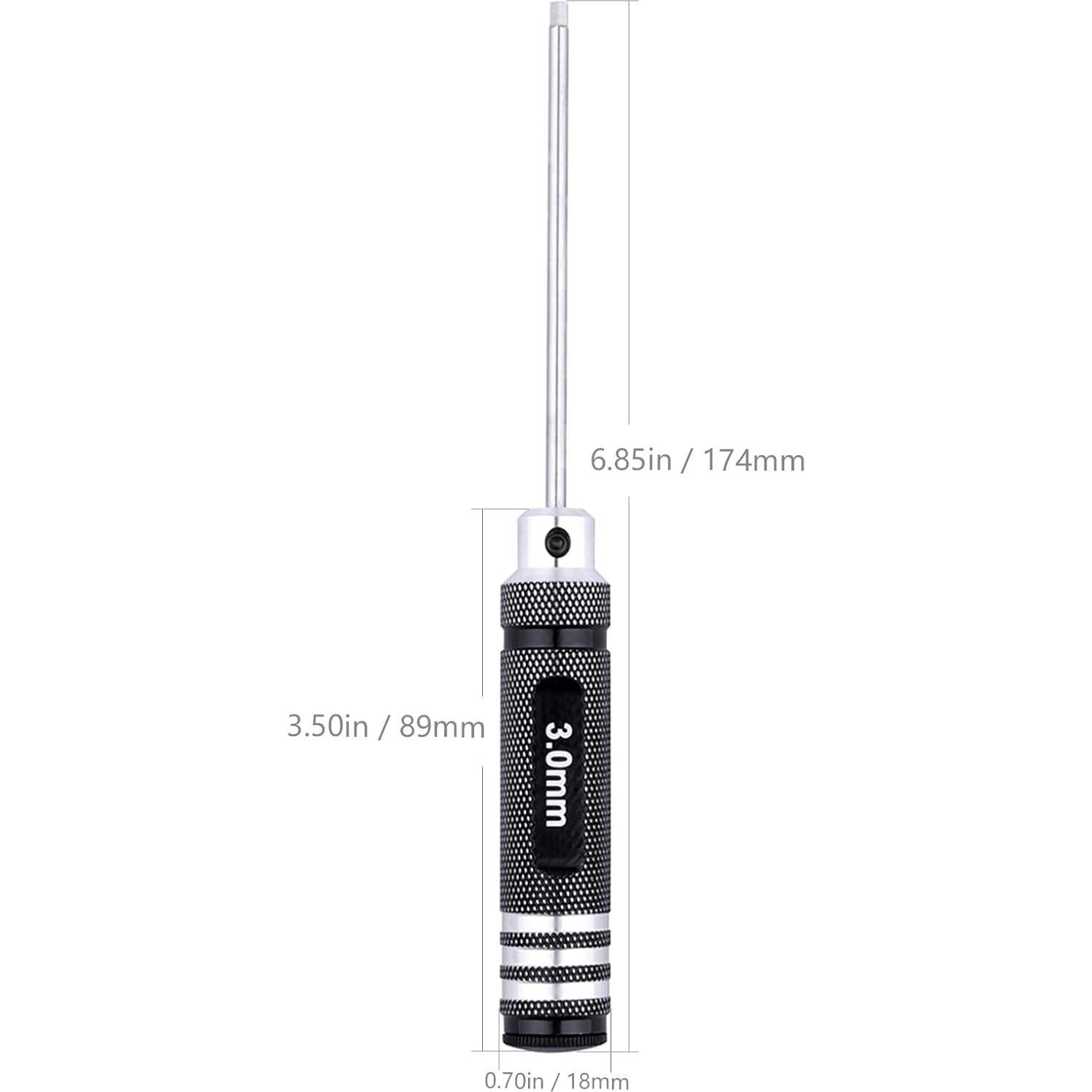Juego de Destornilladores Hexagonales GoHobby 7 Piezas 0.9-3.0mm