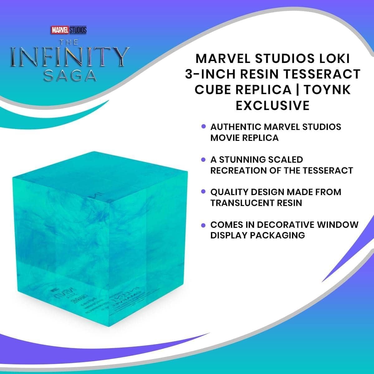 Cubo Tesseract Marvel Studios 7,62 cm Resina Azul Coleccionable