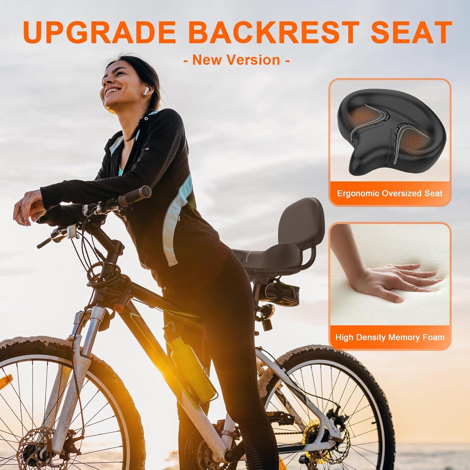 Asiento de Bicicleta Sobredimensionado BLUEWIND con Respaldo