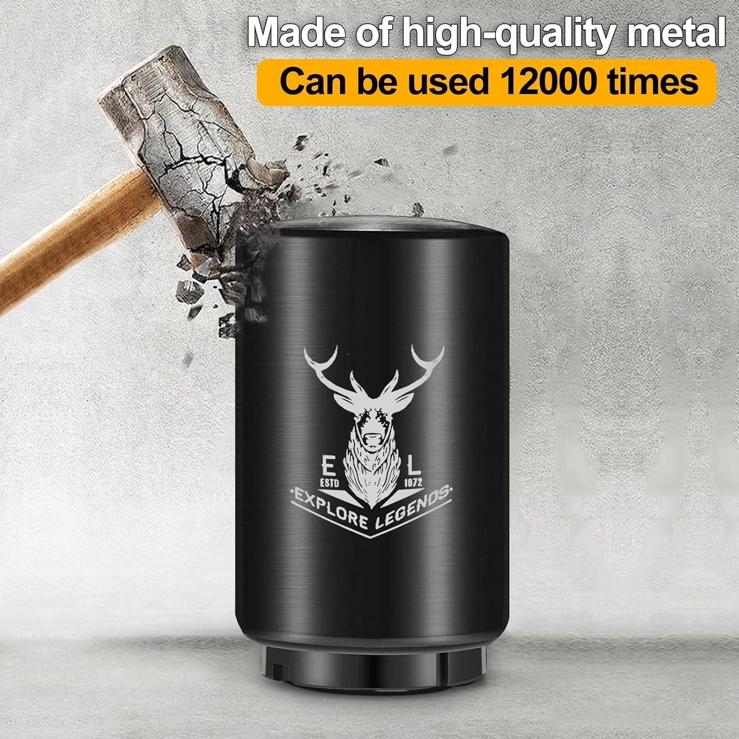 Abrebotellas Automático 2PCS Acero Inoxidable con Tapa Magnética