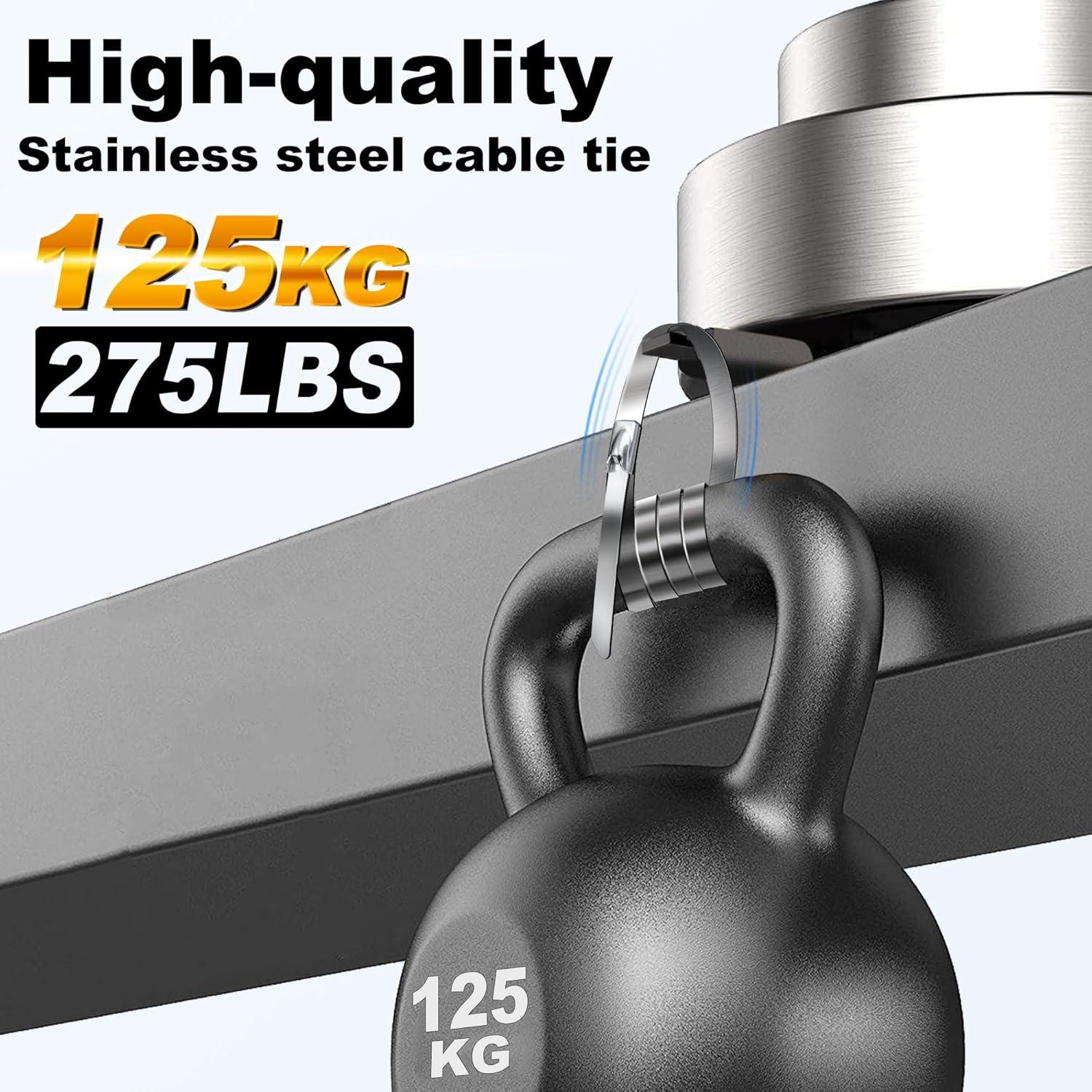 Bridas Metálicas Deecam 100PCS 30 cm Acero Inoxidable Alta Resistencia