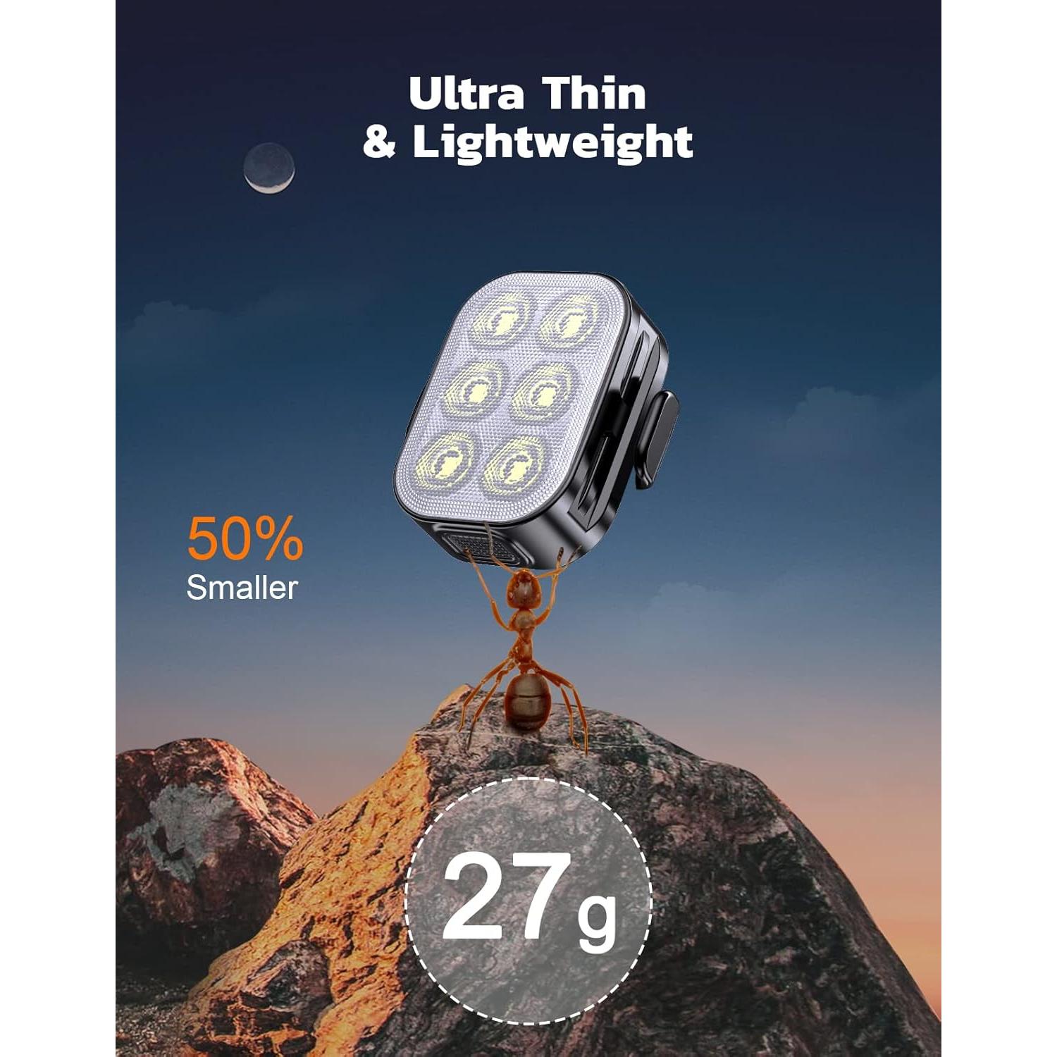 Luces de Bicicleta Recargables Zewdov Q5 IP65 200+50 Lúmenes