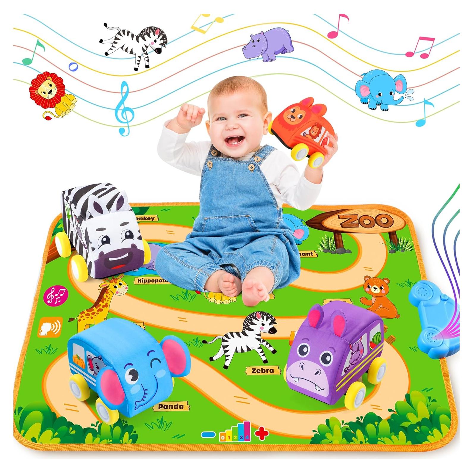 Alfombra Musical para Bebés con Coches de Retroceso Helsort