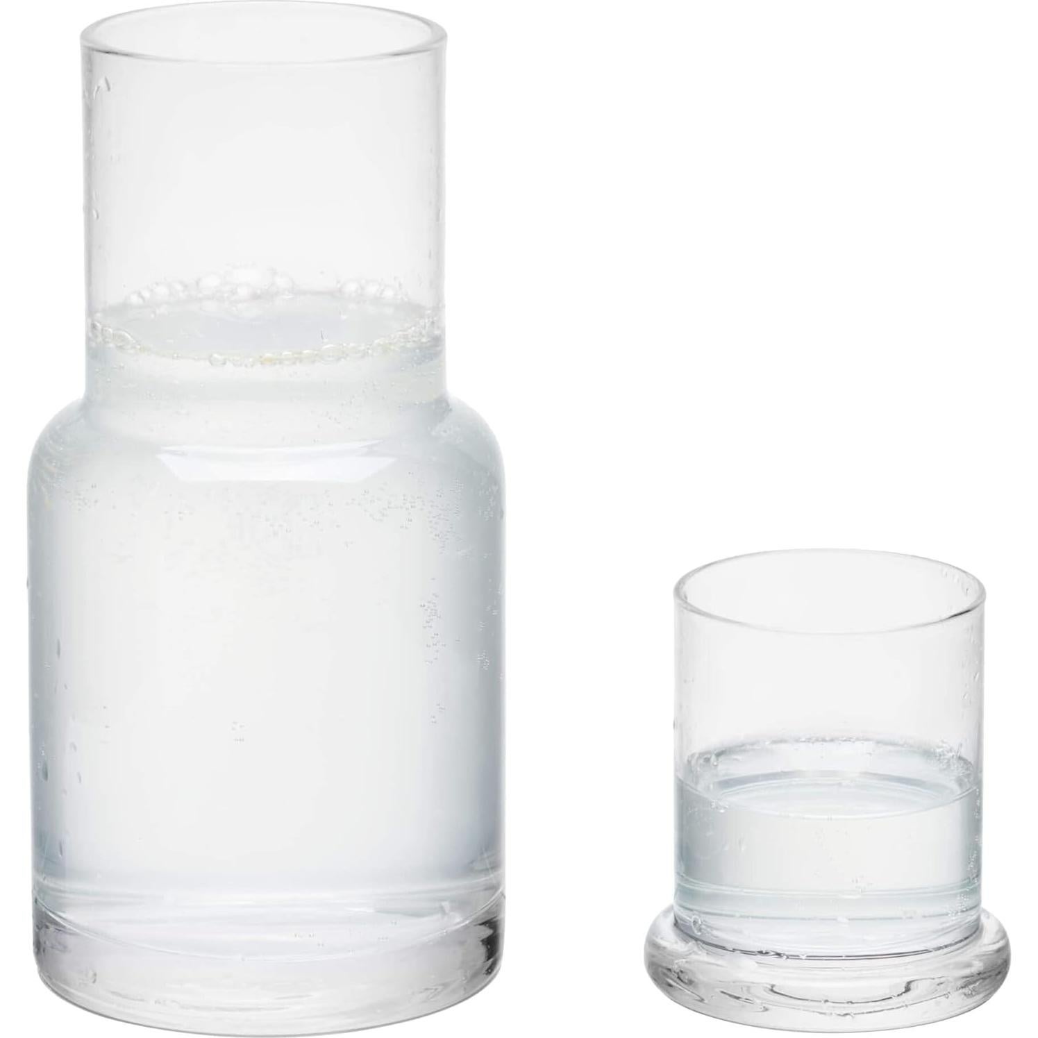 Juego de jarra y vaso BlogBlog 900ml vidrio transparente