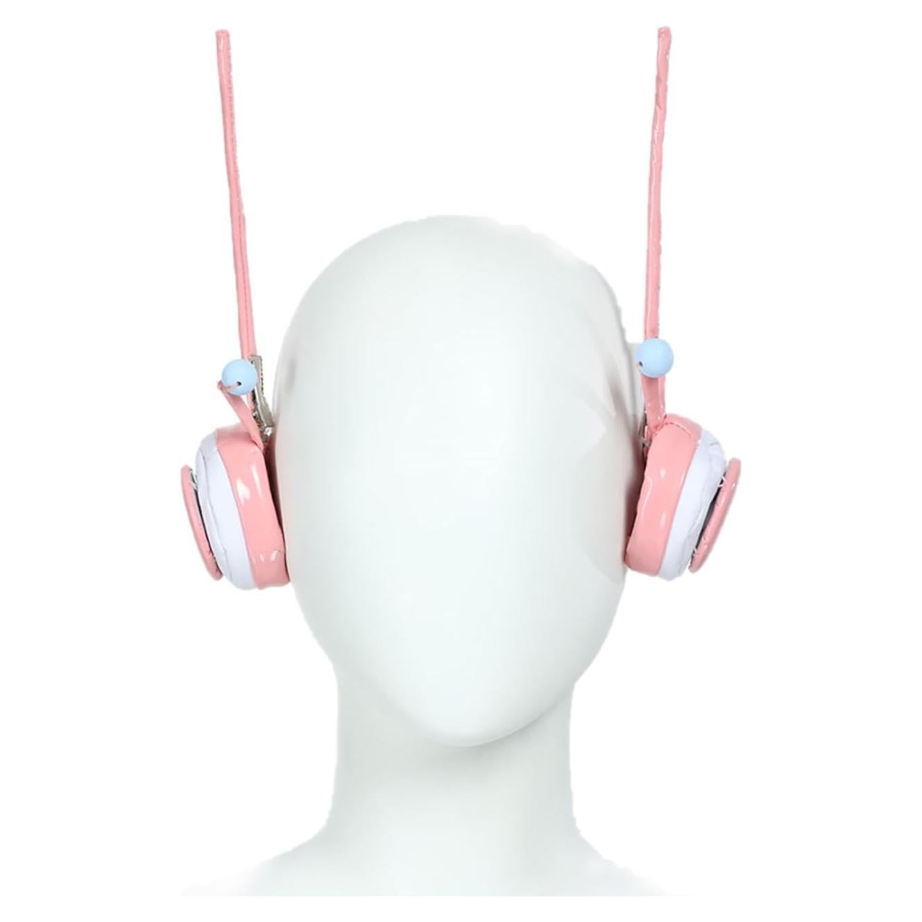 Auriculares de Cuero Rosa Nami Anime Cosplay Accesorios