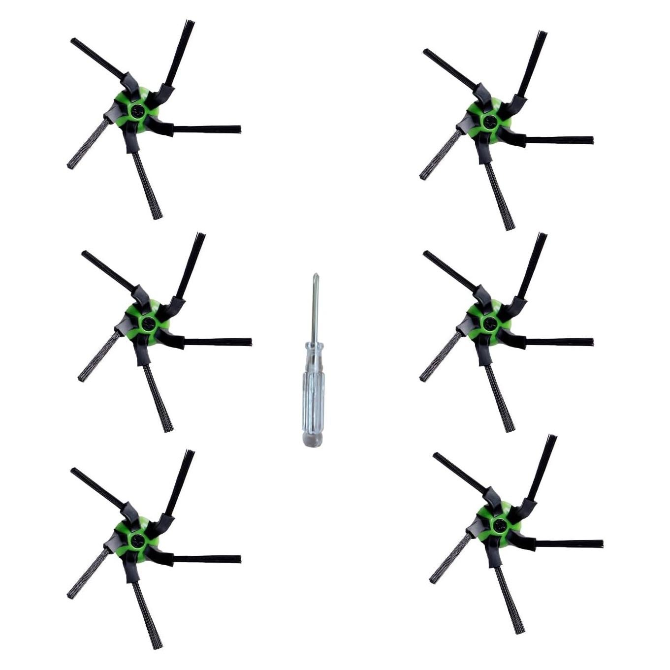 Paquete de 6 Cepillos Laterales Fuyoda para Roomba S9