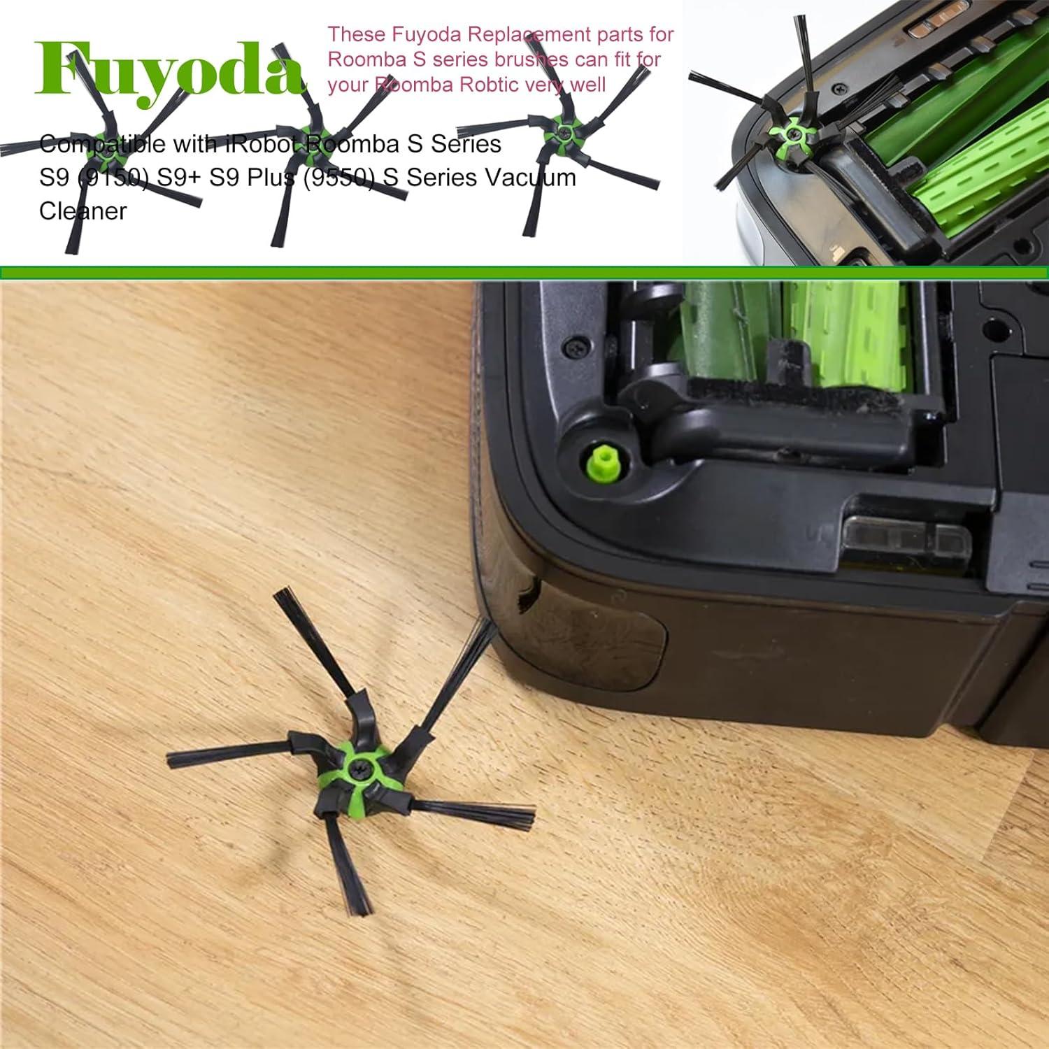 Paquete de 6 Cepillos Laterales Fuyoda para Roomba S9