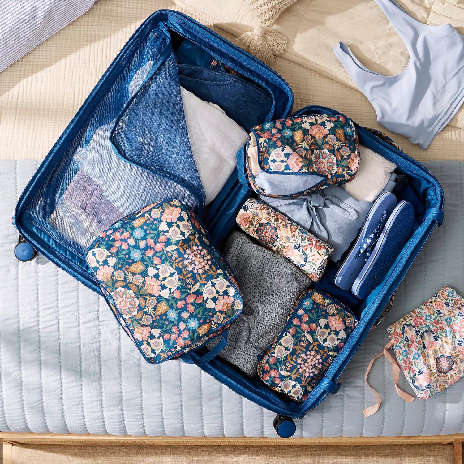 Conjunto de Cubos de Empaque Vera Bradley 3 Piezas Ditsy Botánico