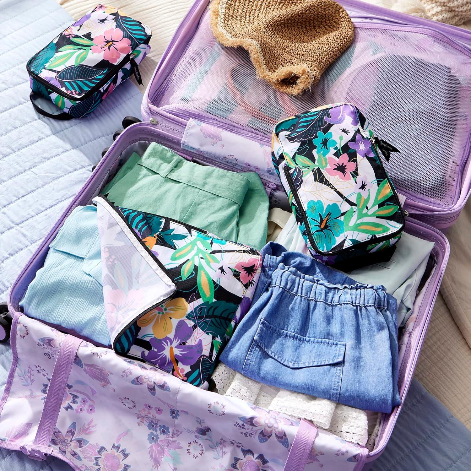 Conjunto de Cubos de Empaque Vera Bradley 3 Piezas Ditsy Botánico