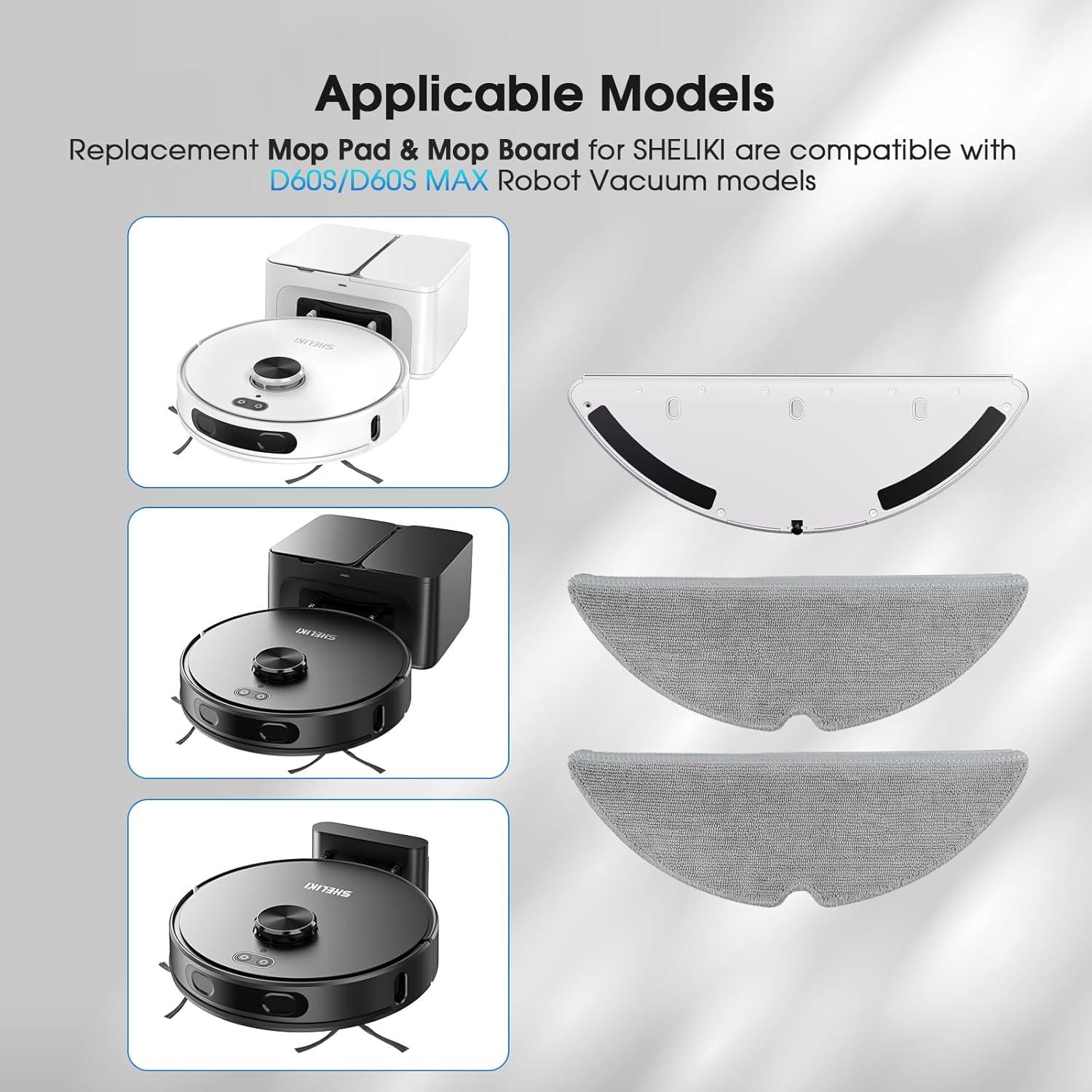 Accesorios de Reemplazo para Robot Aspirador SHELIKI D60S