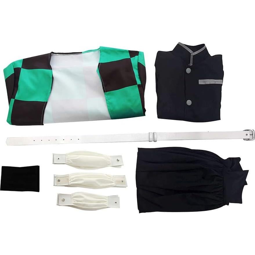 Disfraz Cosplay CR ROLECOS Tanjirou Kimono Verde Grande