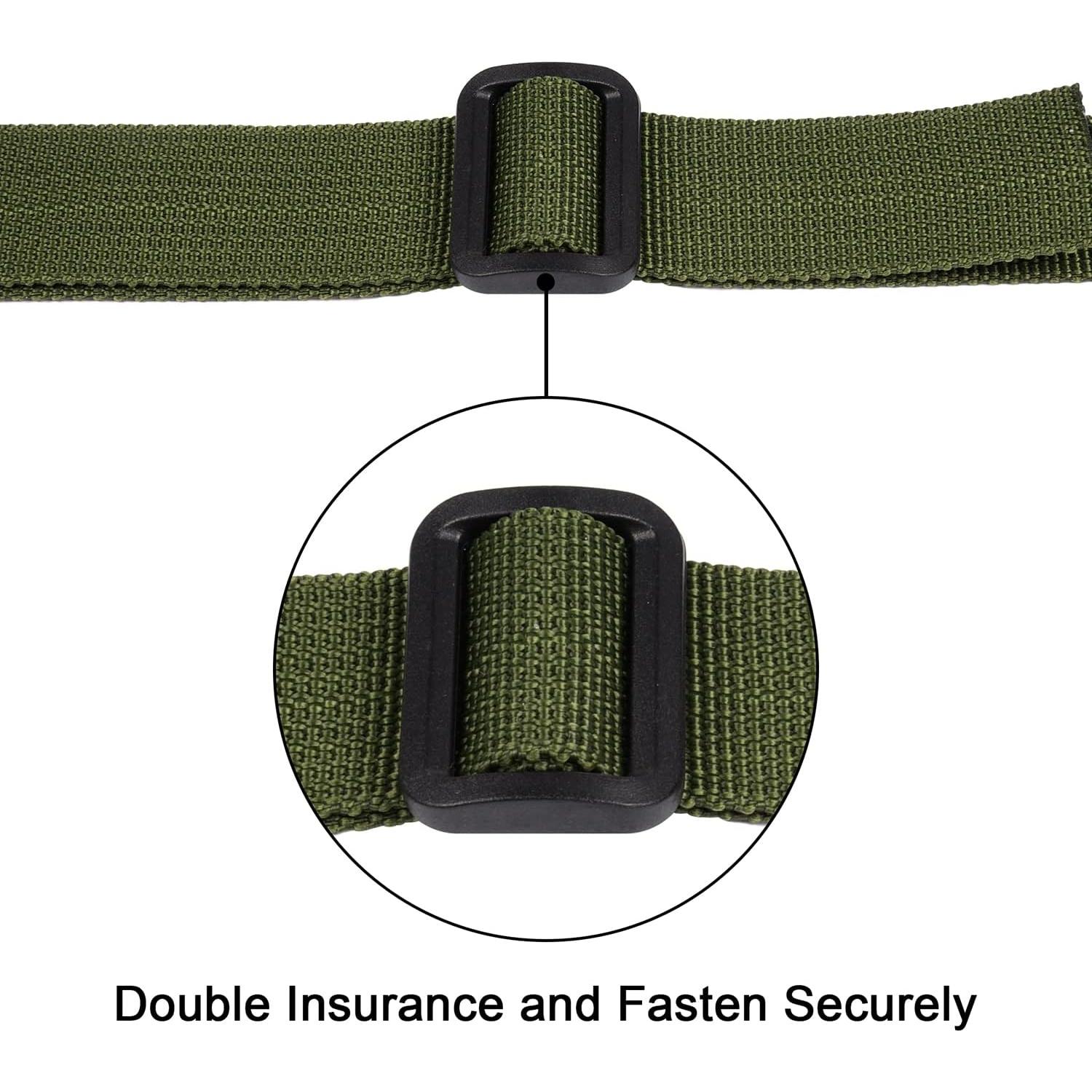 Correa de Equipaje Wisdompro 2 Unidades 1.2m Nylon Verde Militar