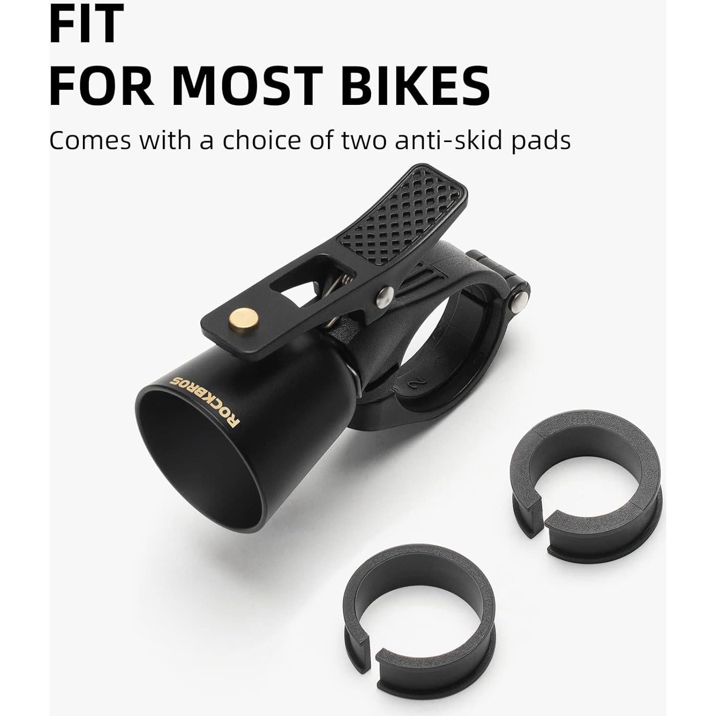 Campana de Bicicleta ROCKBROS Clásica Negra con Sonido Alto