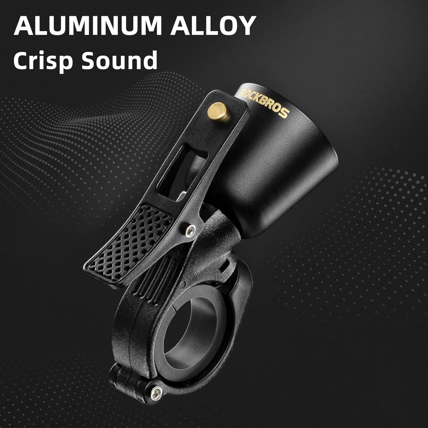 Campana de Bicicleta ROCKBROS Clásica Negra con Sonido Alto