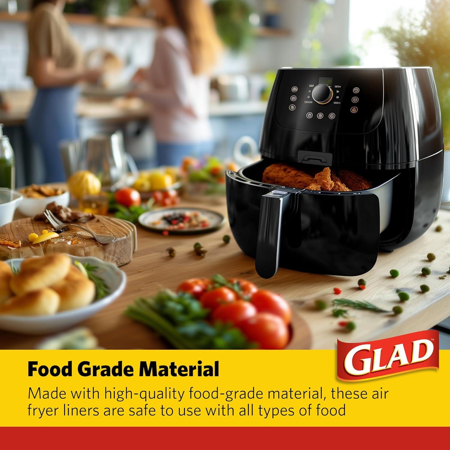 Forros para Freidora de Aire Glad 16.5 cm - 100 Unidades Antiadherentes