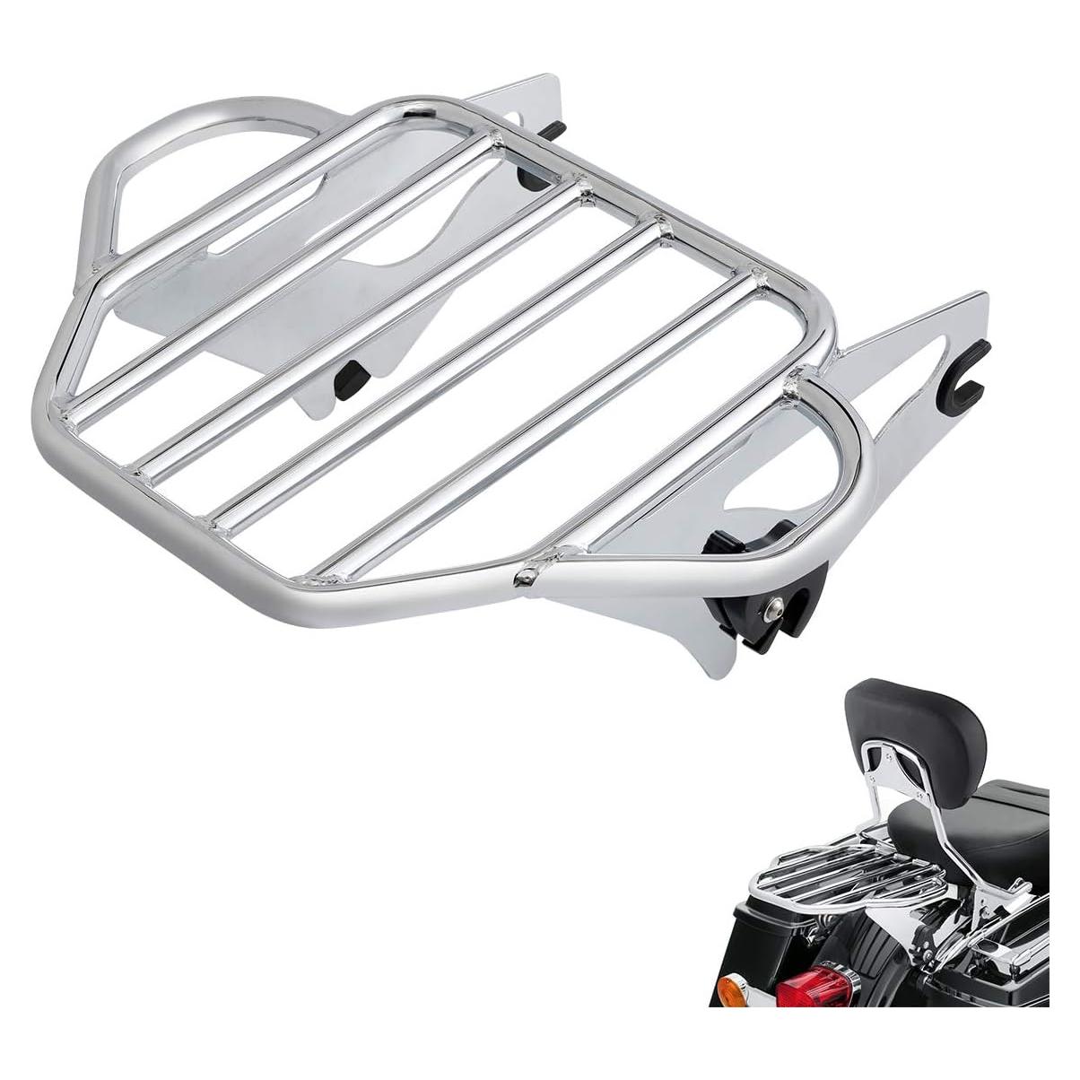 Soporte de Equipaje Desmontable XMT-Moto Cromado para Harley Davidson Touring 2014-en adelante