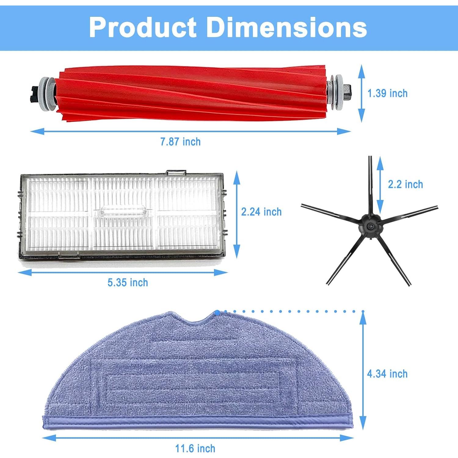 Piezas de Repuesto Rjnlsc para Aspiradora Robótica S7/S7+/S7 MaxV