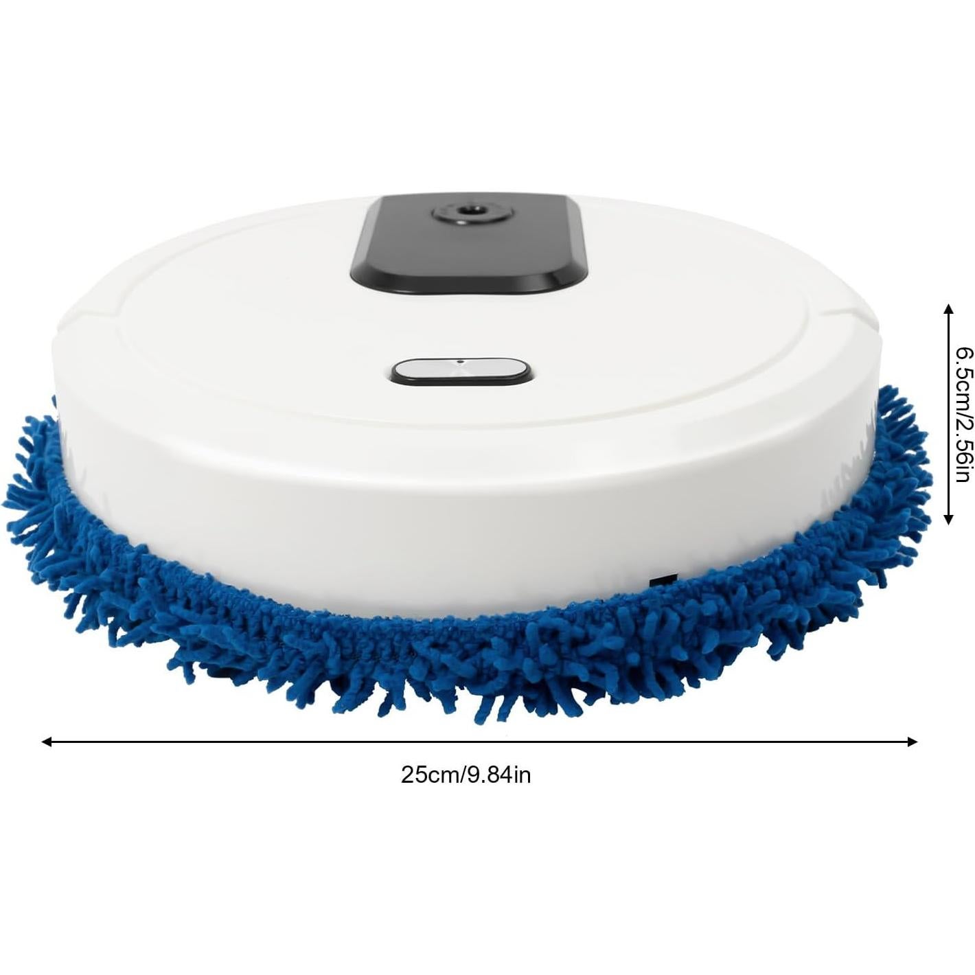 TFCFL Robot Vacuum and Mop Combo, Cordless Wet/Dry Auto Cleaner with Self-Emptying Base, 360° Wipe, 10,000rpm Rotating with 60-Min Runtime for Hard Floors, Carpet, Various Types of Fur, White