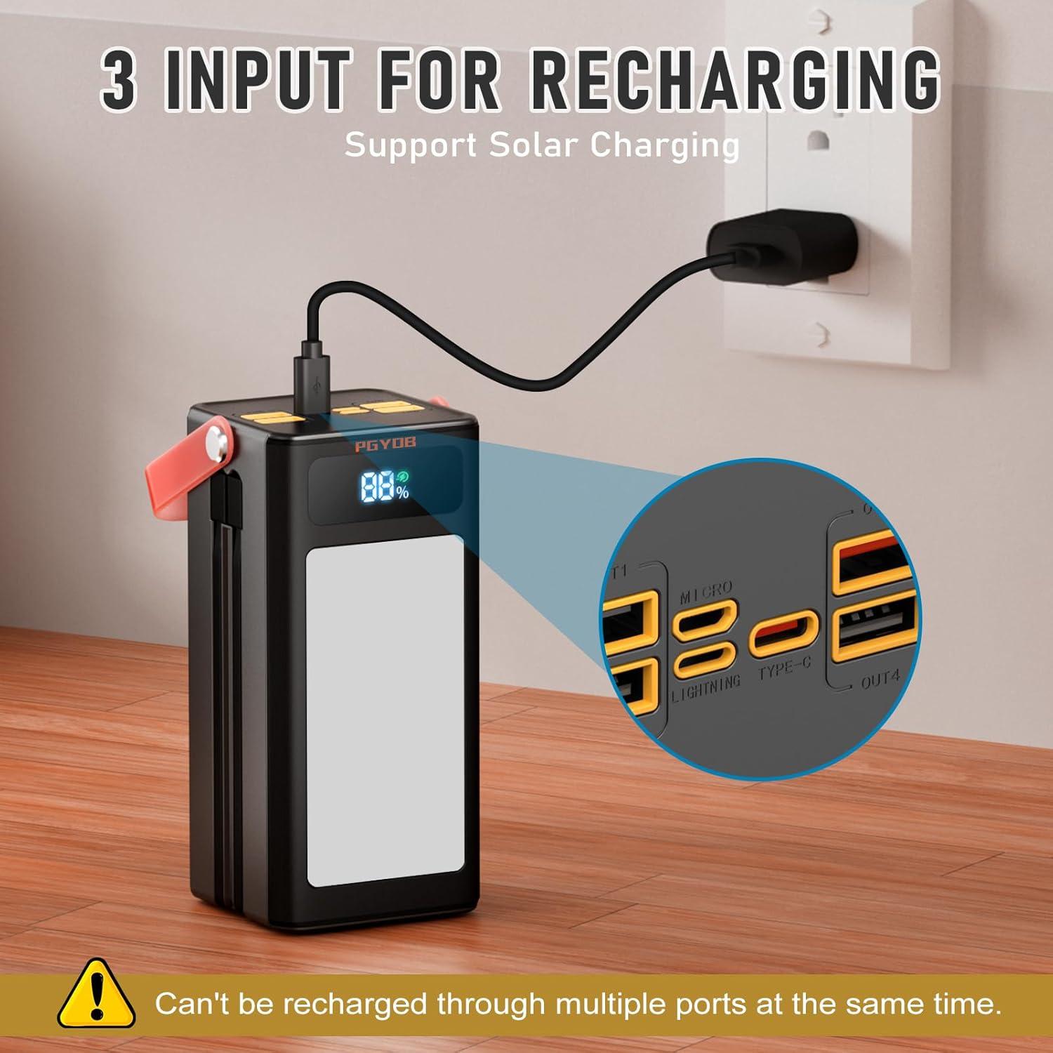 Estación de Energía Portátil PGYOB 27000mAh Cargador USB