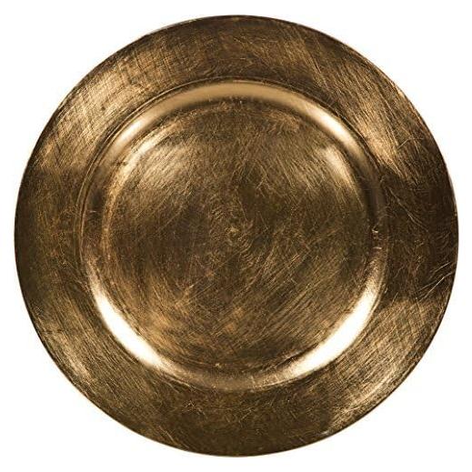 Plato Cargador Palais Dinnerware 33 cm Dorado Cepillado (Juego de 4)