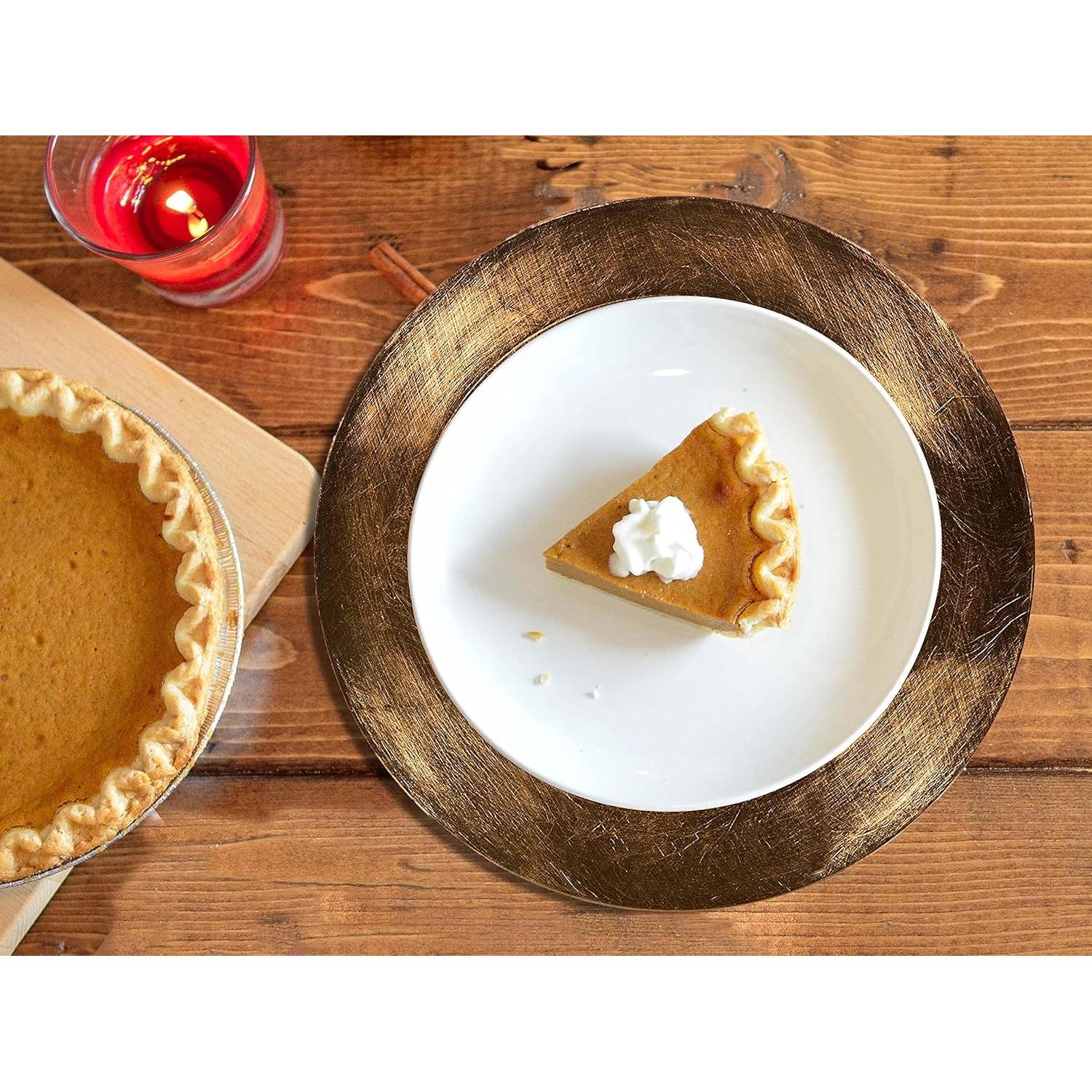 Plato Cargador Palais Dinnerware 33 cm Dorado Cepillado (Juego de 4)