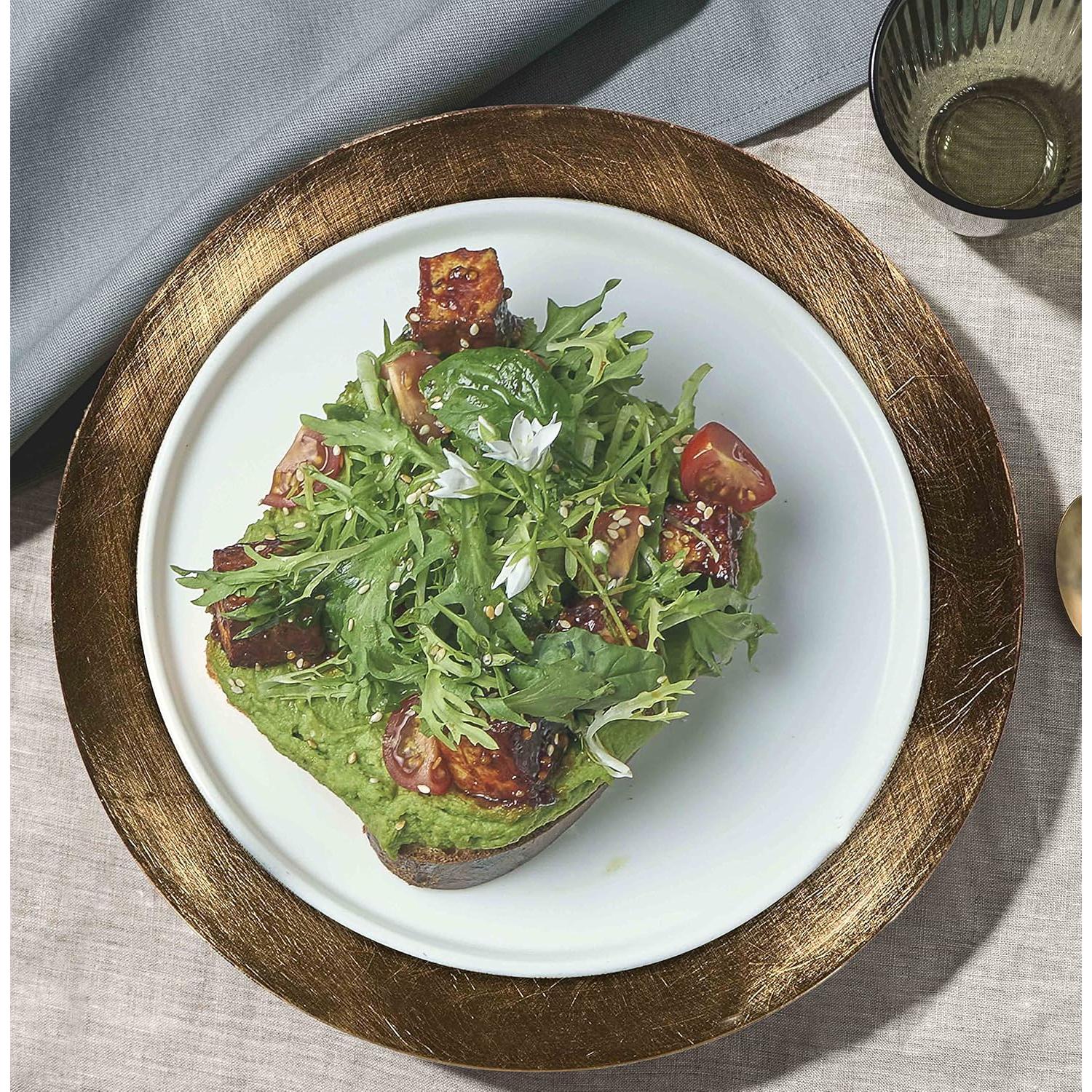 Plato Cargador Palais Dinnerware 33 cm Dorado Cepillado (Juego de 4)