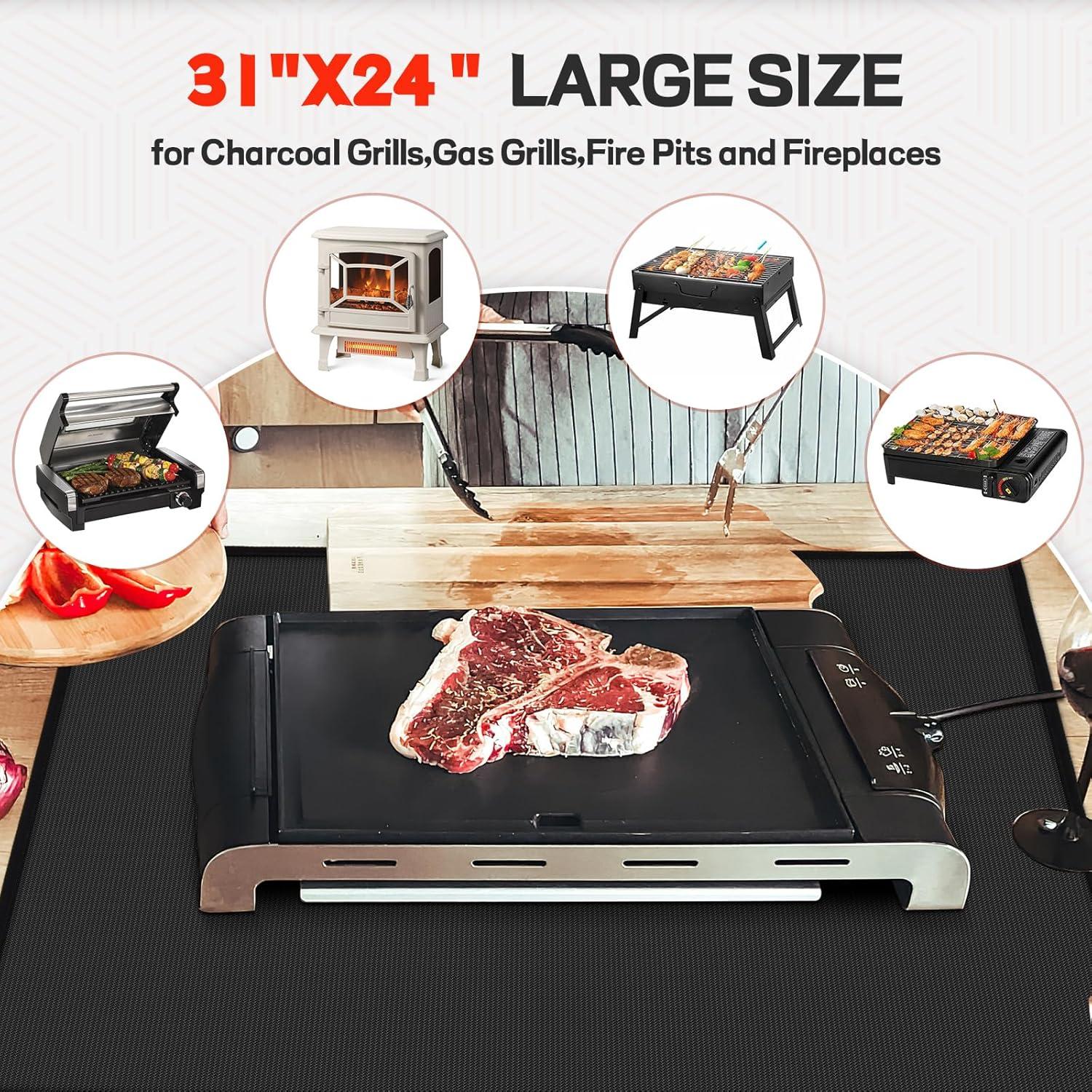 Alfombrilla a Prueba de Fuego Fondpen 61x79cm Resistente al Calor