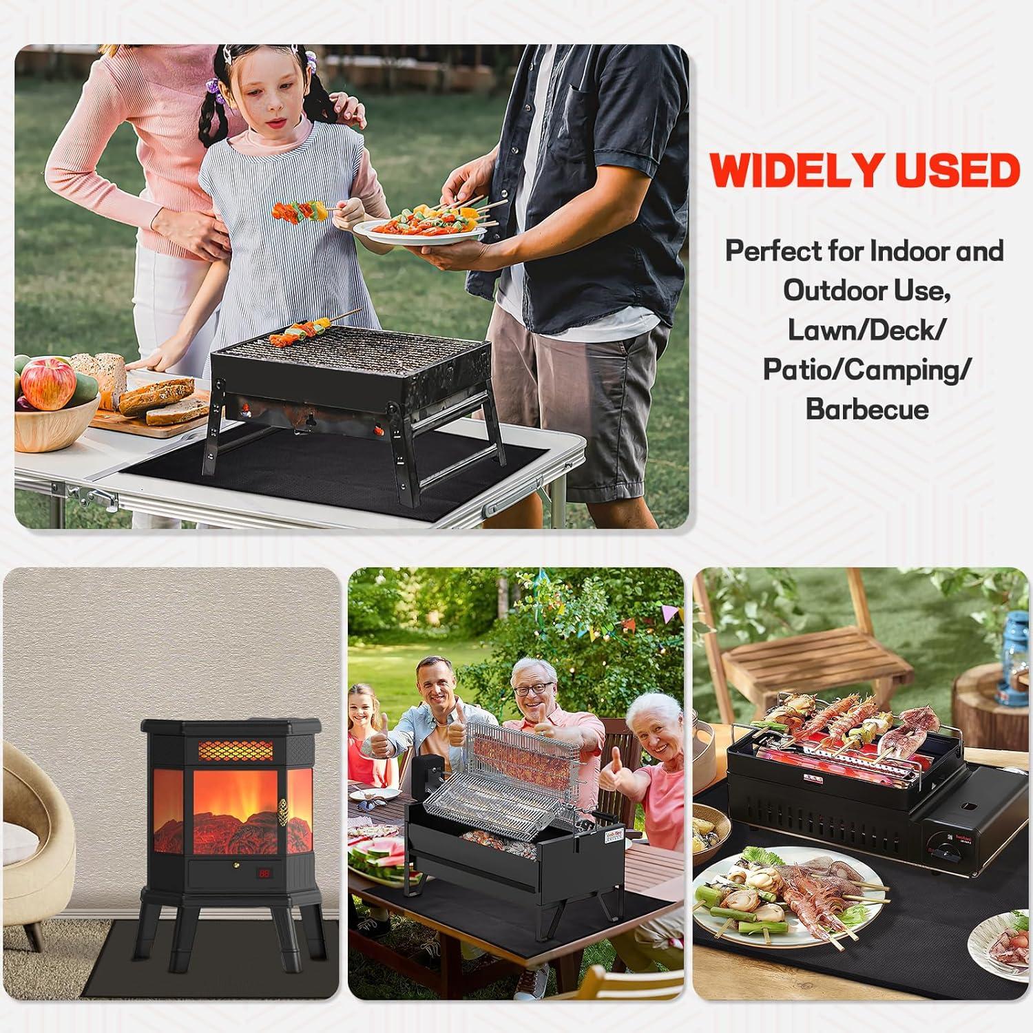 Alfombrilla a Prueba de Fuego Fondpen 61x79cm Resistente al Calor