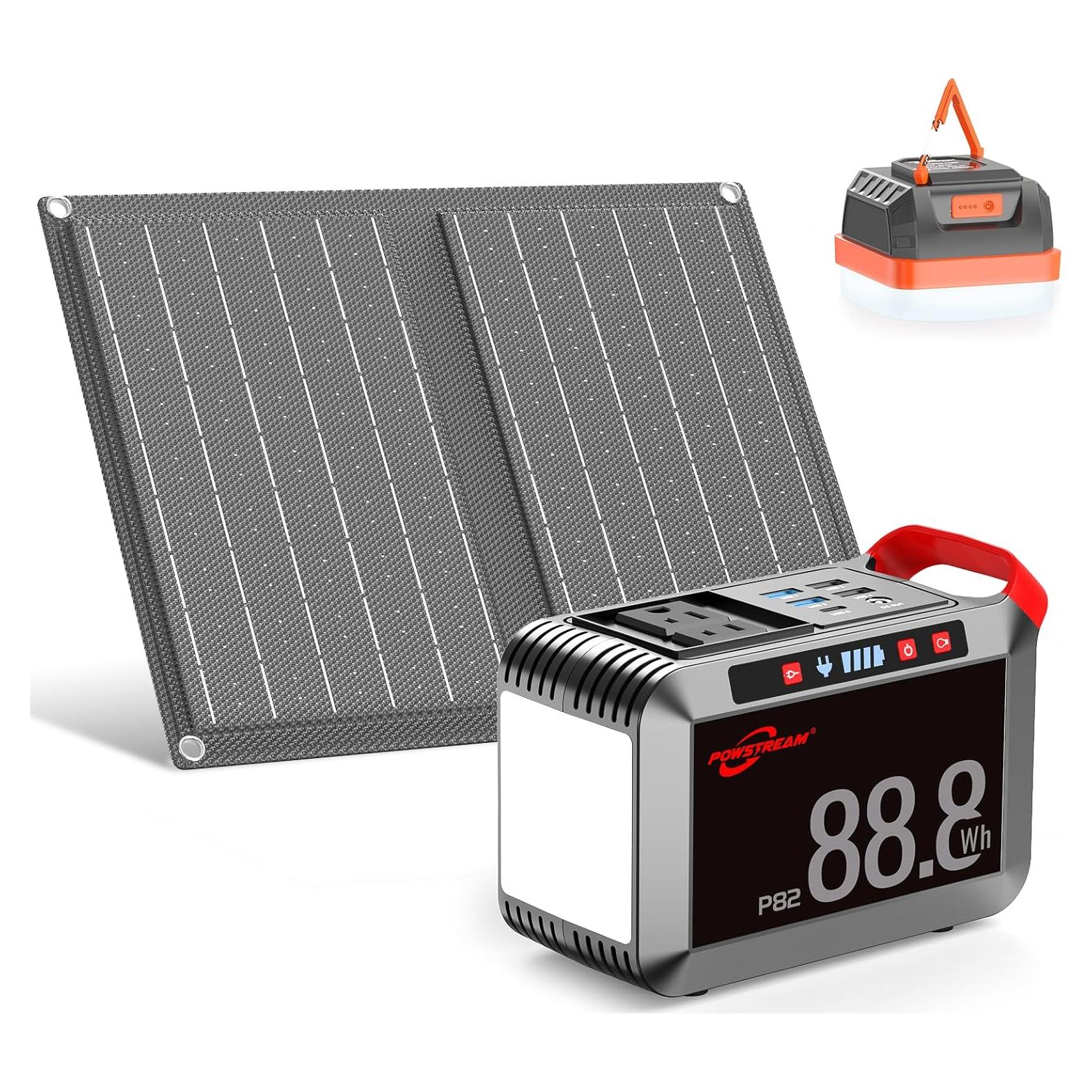 Generador Solar POWSTREAM 24000mAh 88.8Wh con Panel 21W