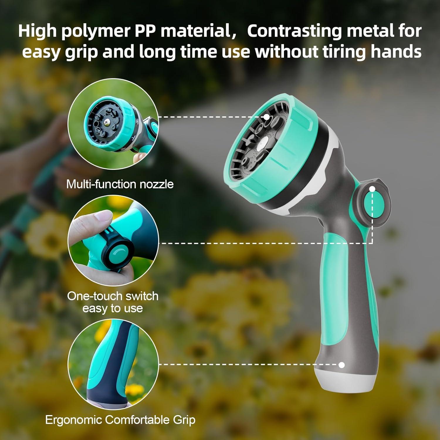 Boquilla de Manguera HVNPSH 10 Patrones Riego Jardín