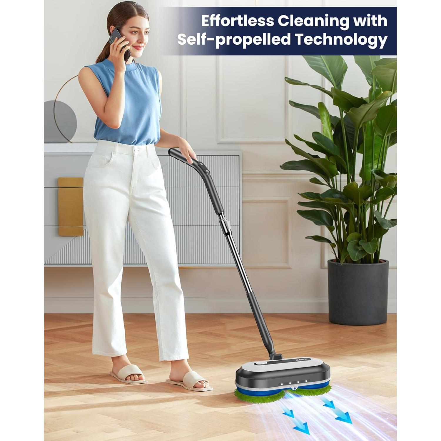 Mopa Eléctrica Inalámbrica BLONEX con Tanque 290ml y LED