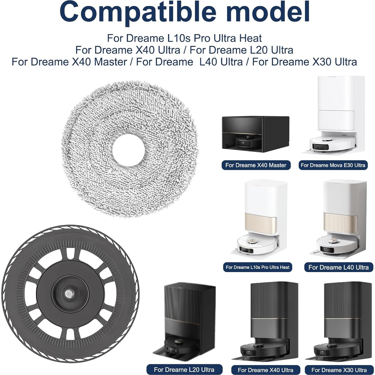Paños de Mopa Reemplazo Jegehoyo para Dreame L10s Pro Ultra