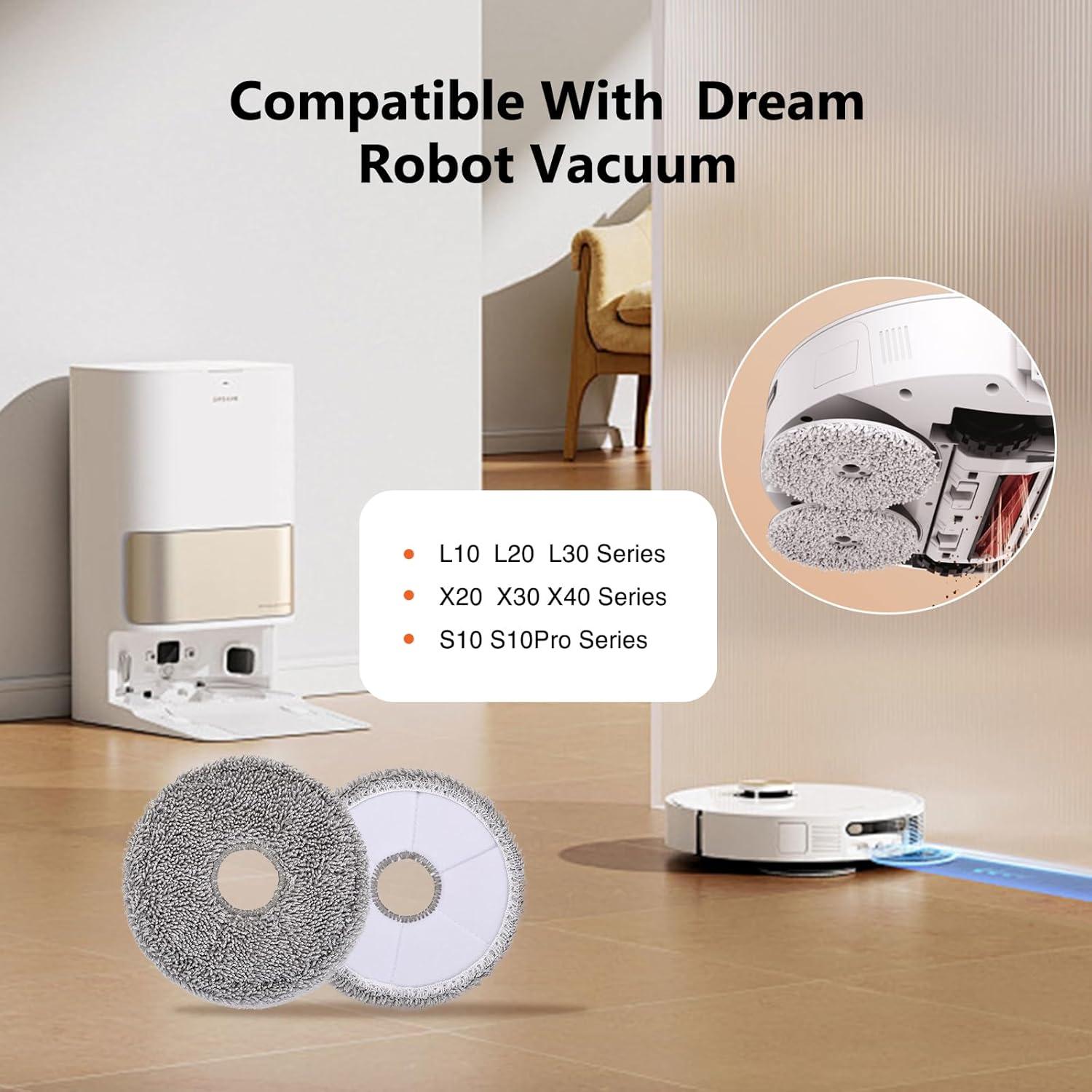 Paños de Mopa Reutilizables Dreame X40 Ultra y L10s - 6 Piezas