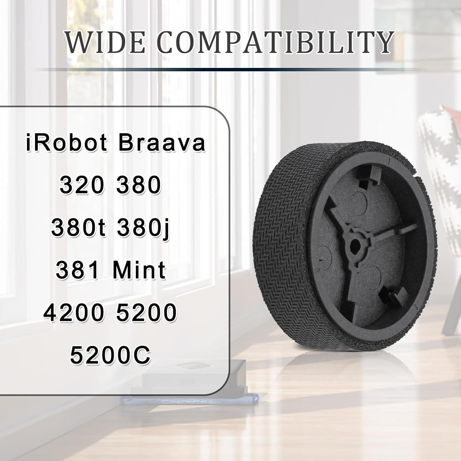 Kit de Ruedas de Reemplazo iRobot Braava ilovelife - 2 Ruedas Giratorias y 2 Neumáticos