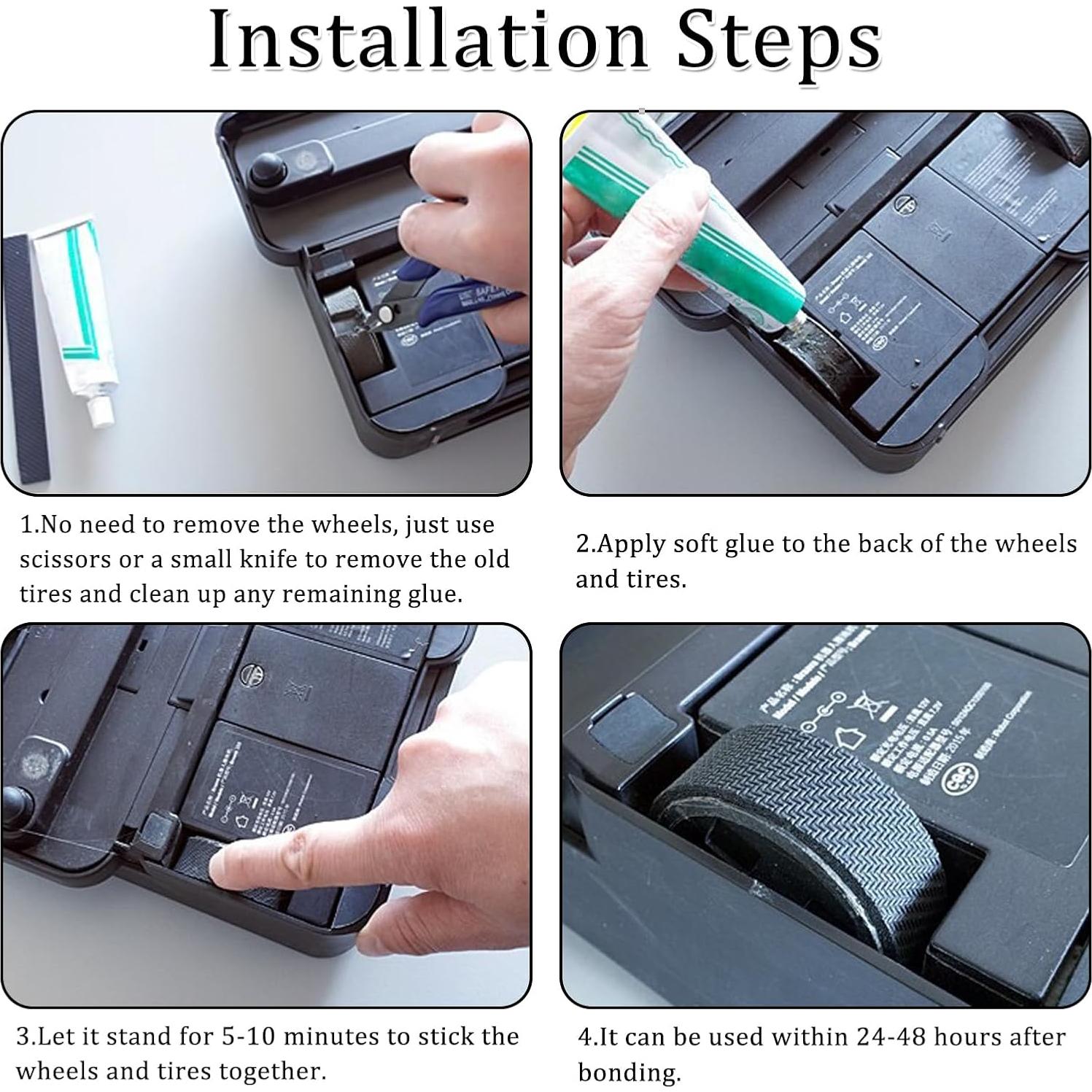 Kit de Ruedas de Reemplazo iRobot Braava ilovelife - 2 Ruedas Giratorias y 2 Neumáticos