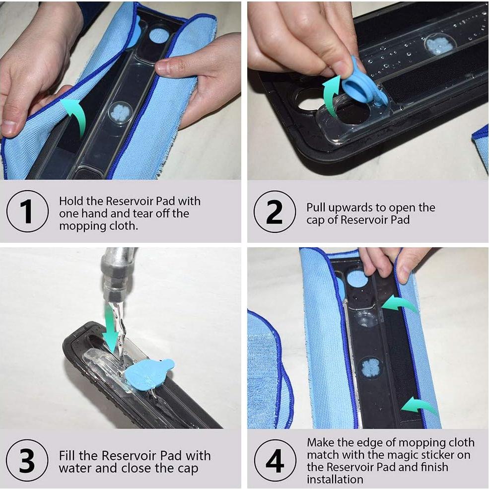 Paños de Microfibra Lavables Neutop para Mopa iRobot Braava