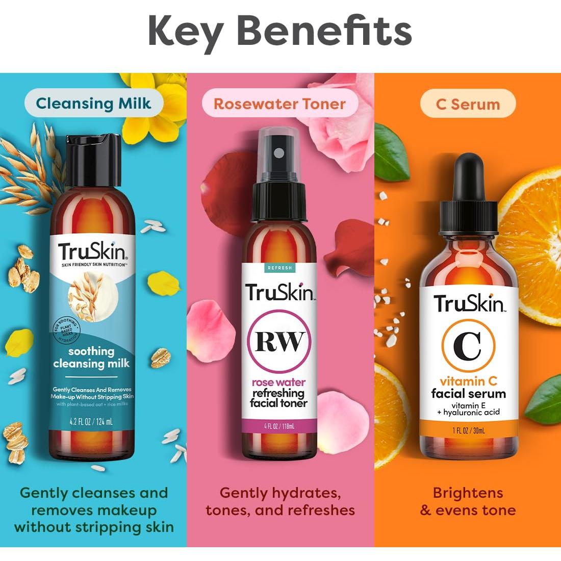 Set de Cuidado de Piel TruSkin Kylie - Suero, Limpiador y Tónico