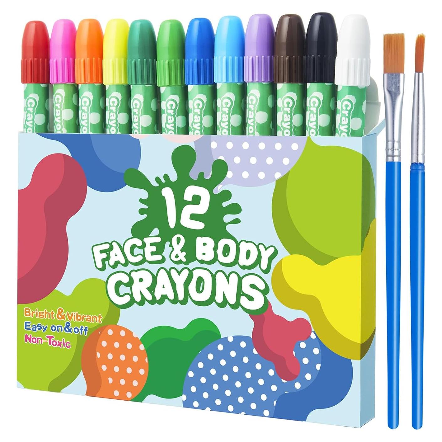 Kit de Pintura Facial Lictin 12 Colores Arcoíris - No Tóxico