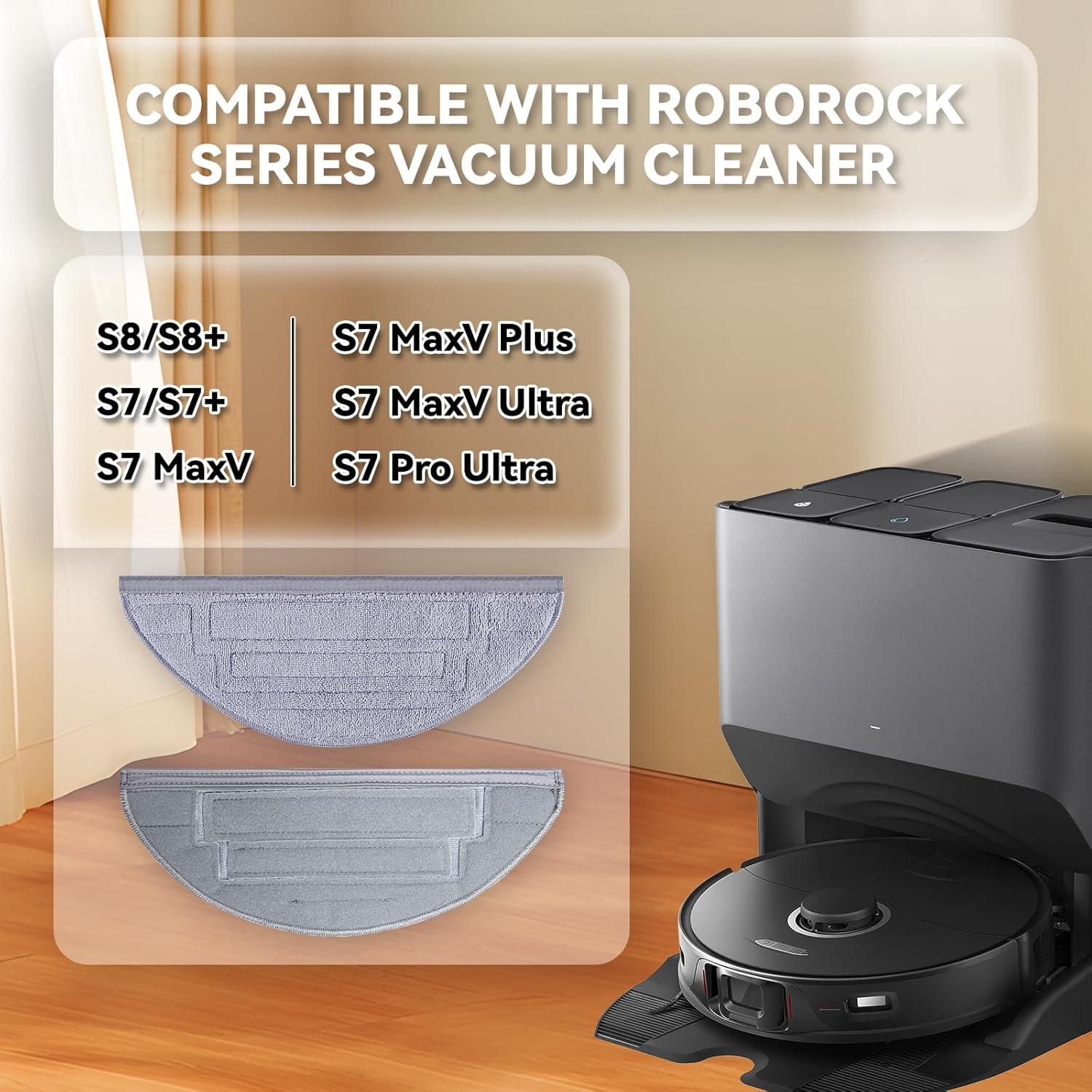 Paños de Microfibra para Aspiradora Roborock S8 Pro Ultra - 8 Pzs
