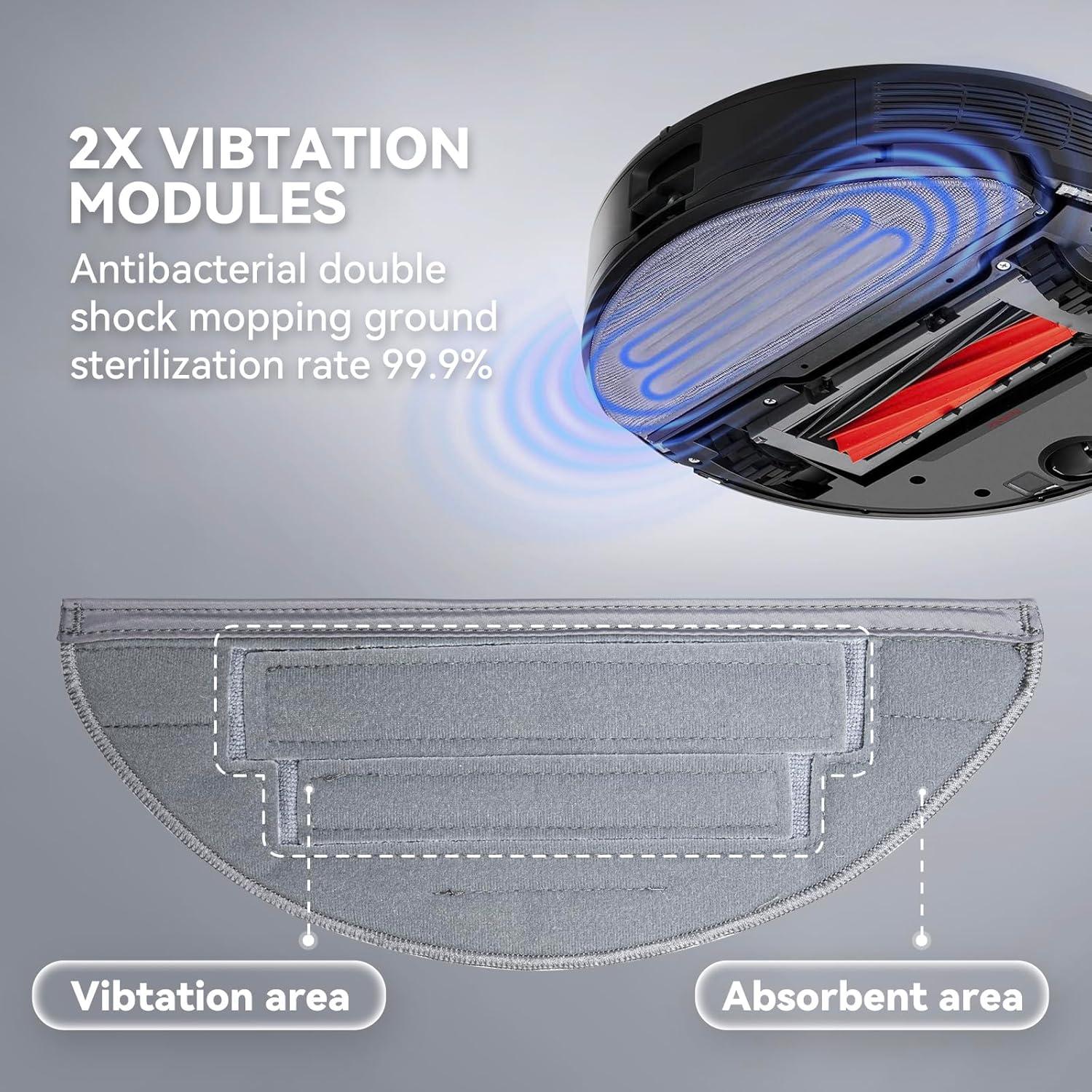 Paños de Microfibra para Aspiradora Roborock S8 Pro Ultra - 8 Pzs
