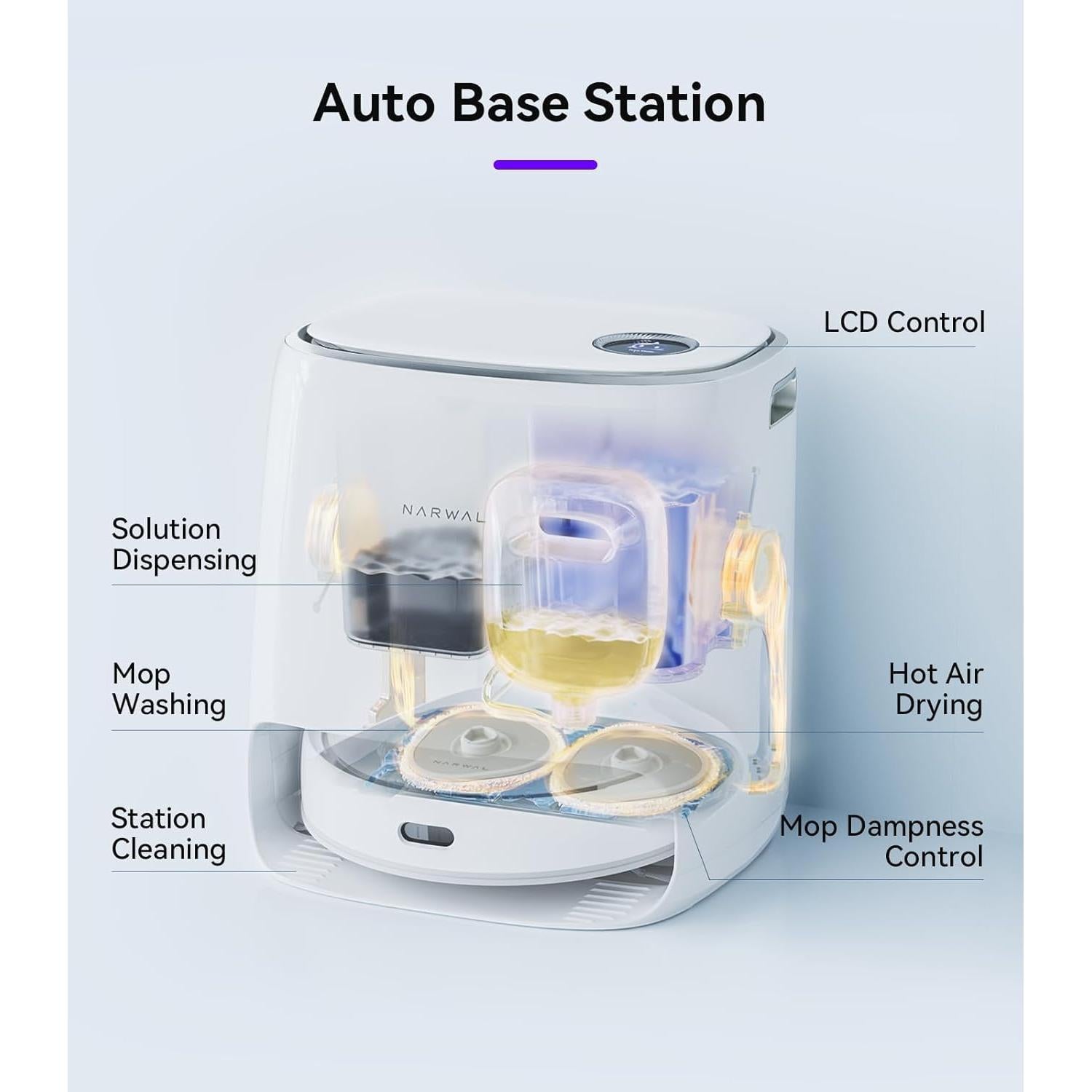 Robot Trapeador y Aspiradora NARWAL J3 Blanco 17.24 kg