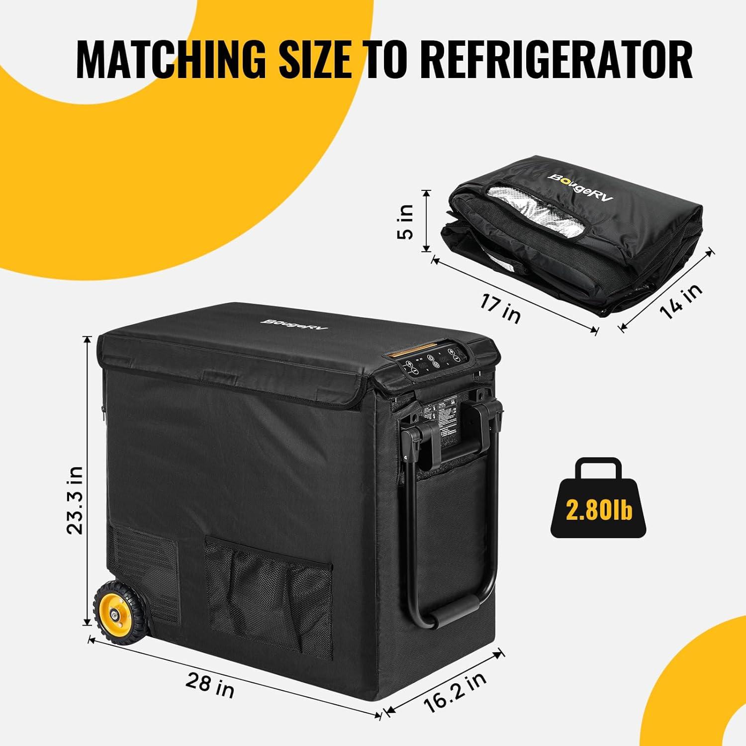 Funda Protectora Aislada BougeRV para Refrigerador 50L