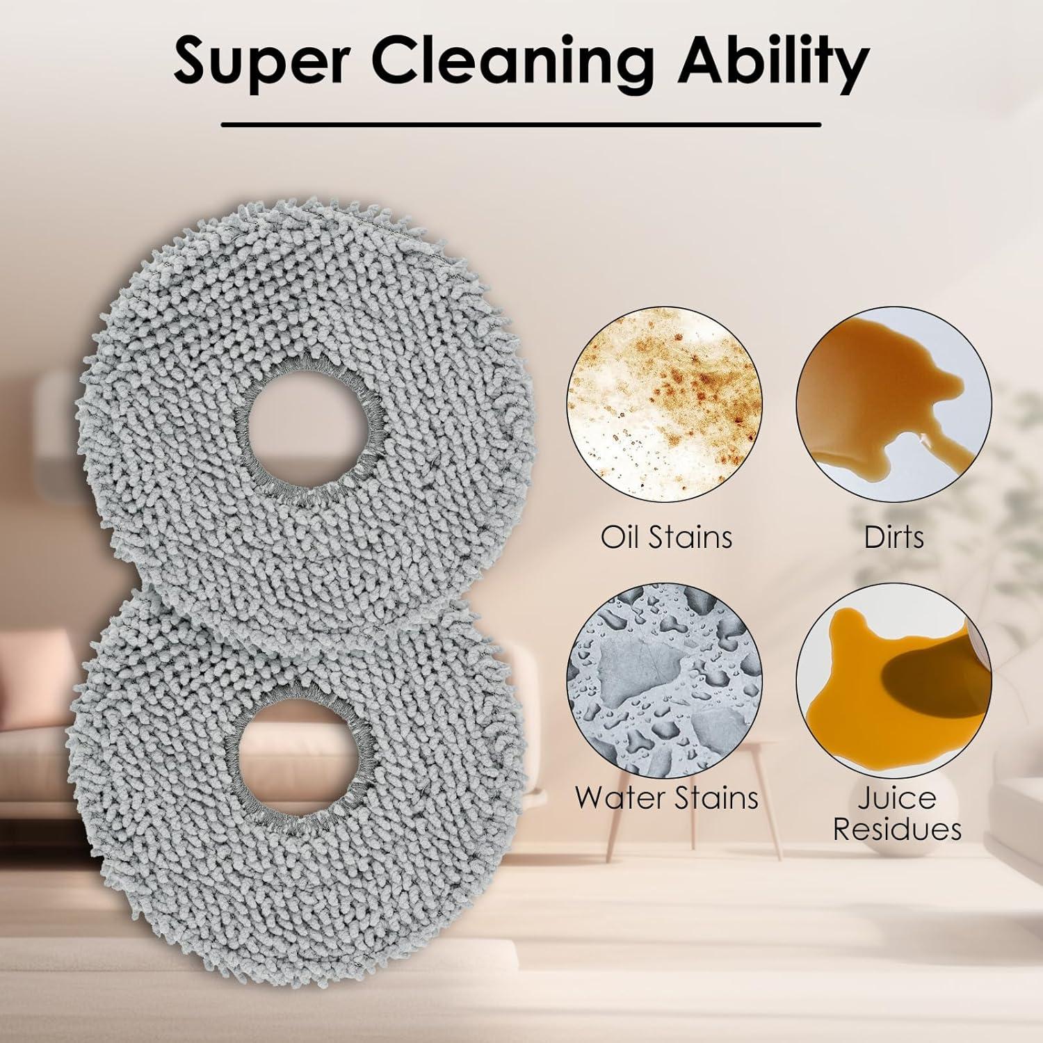 Paquete de 10 Almohadillas de Mopa para Roborock Q Revo