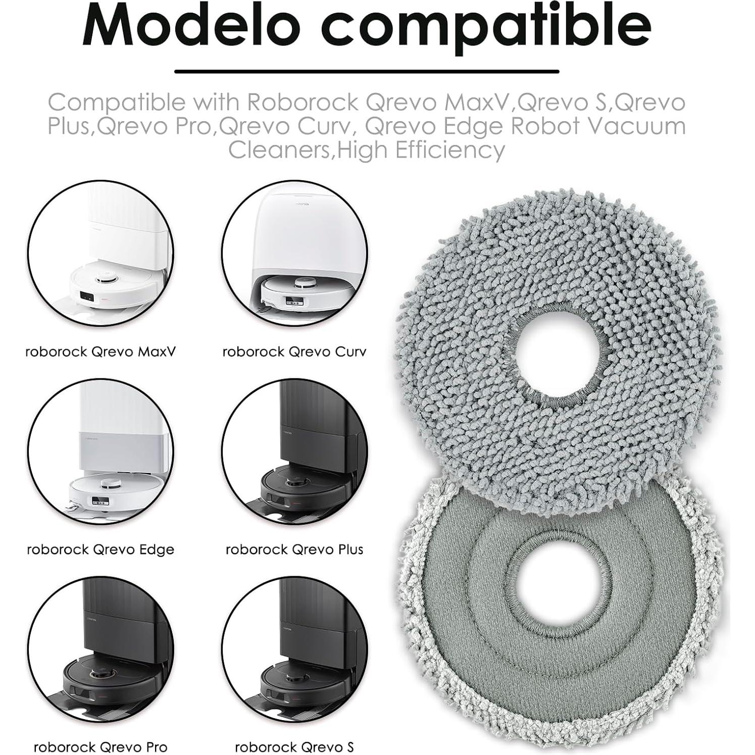 Paquete de 10 Almohadillas de Mopa para Roborock Q Revo