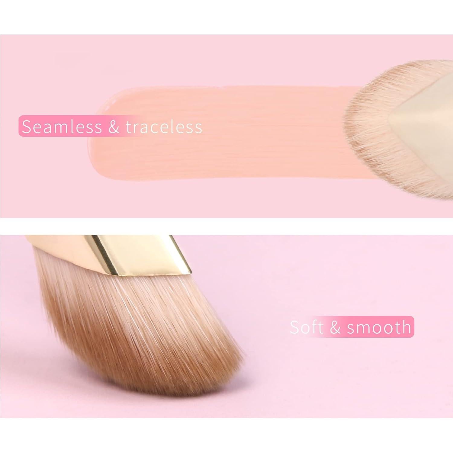 Brocha de Corrector Angulada ENZO KEN Rosa 11M